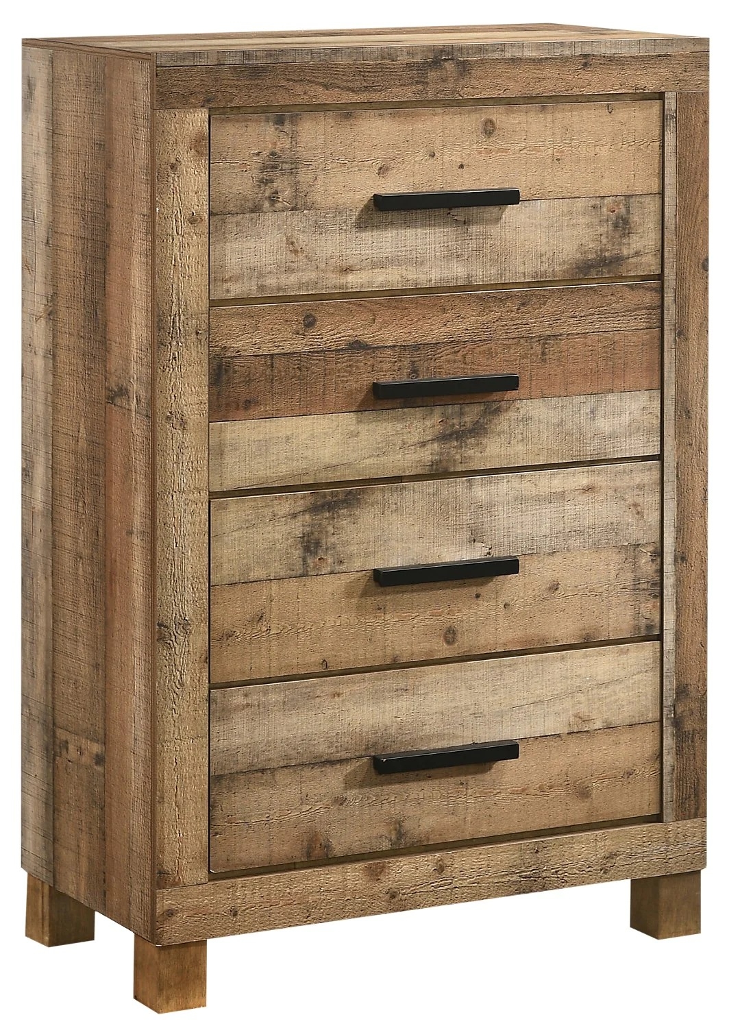SM 8311 Wood Panel Bedroom Set w/Bookcase Headboard