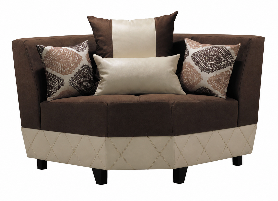 Molina Microfiber/Leatherette Convertible Modular Sectional Sofa, Composition 3