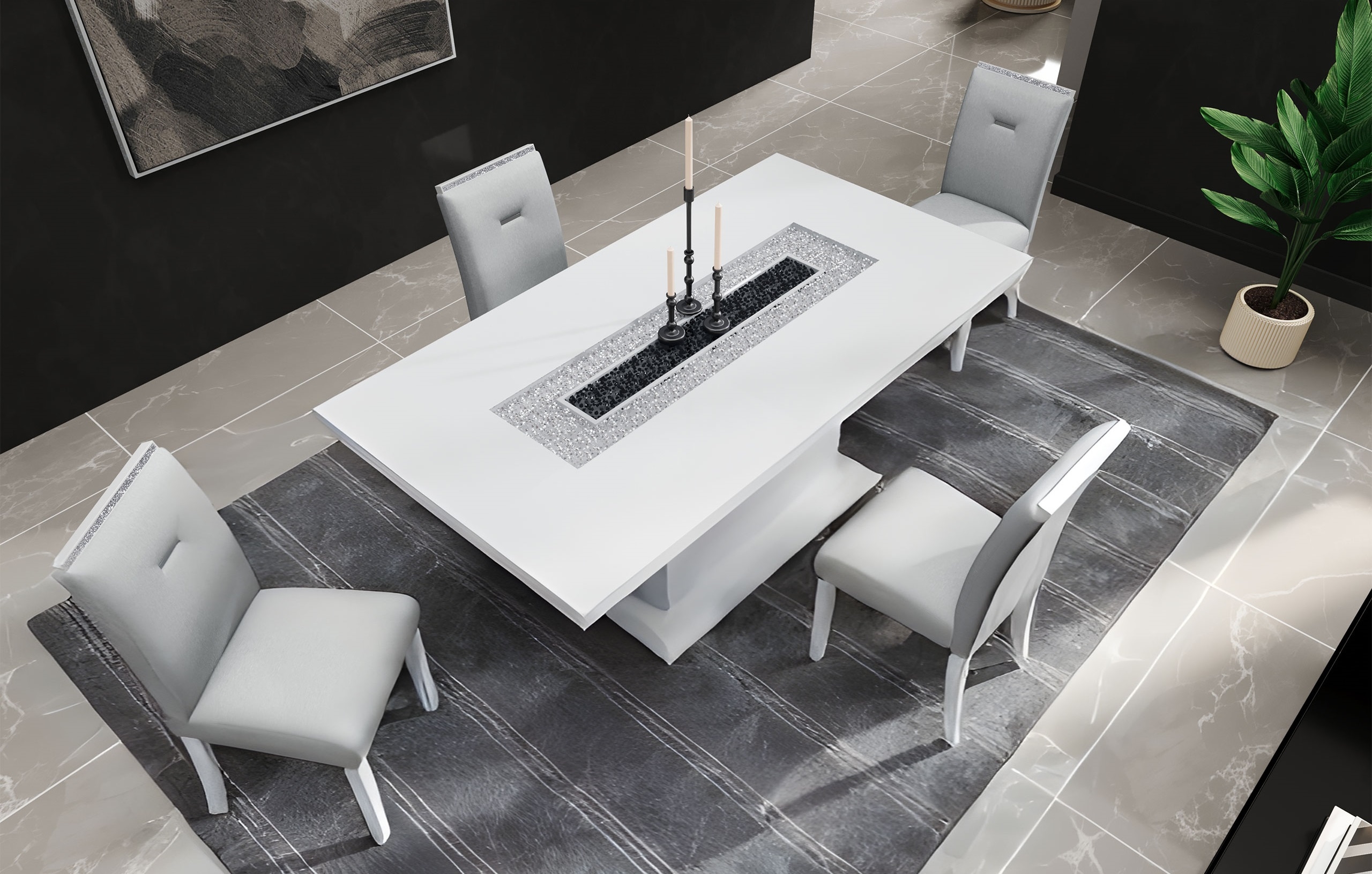 Monaco Wood Rectangular Dining Table