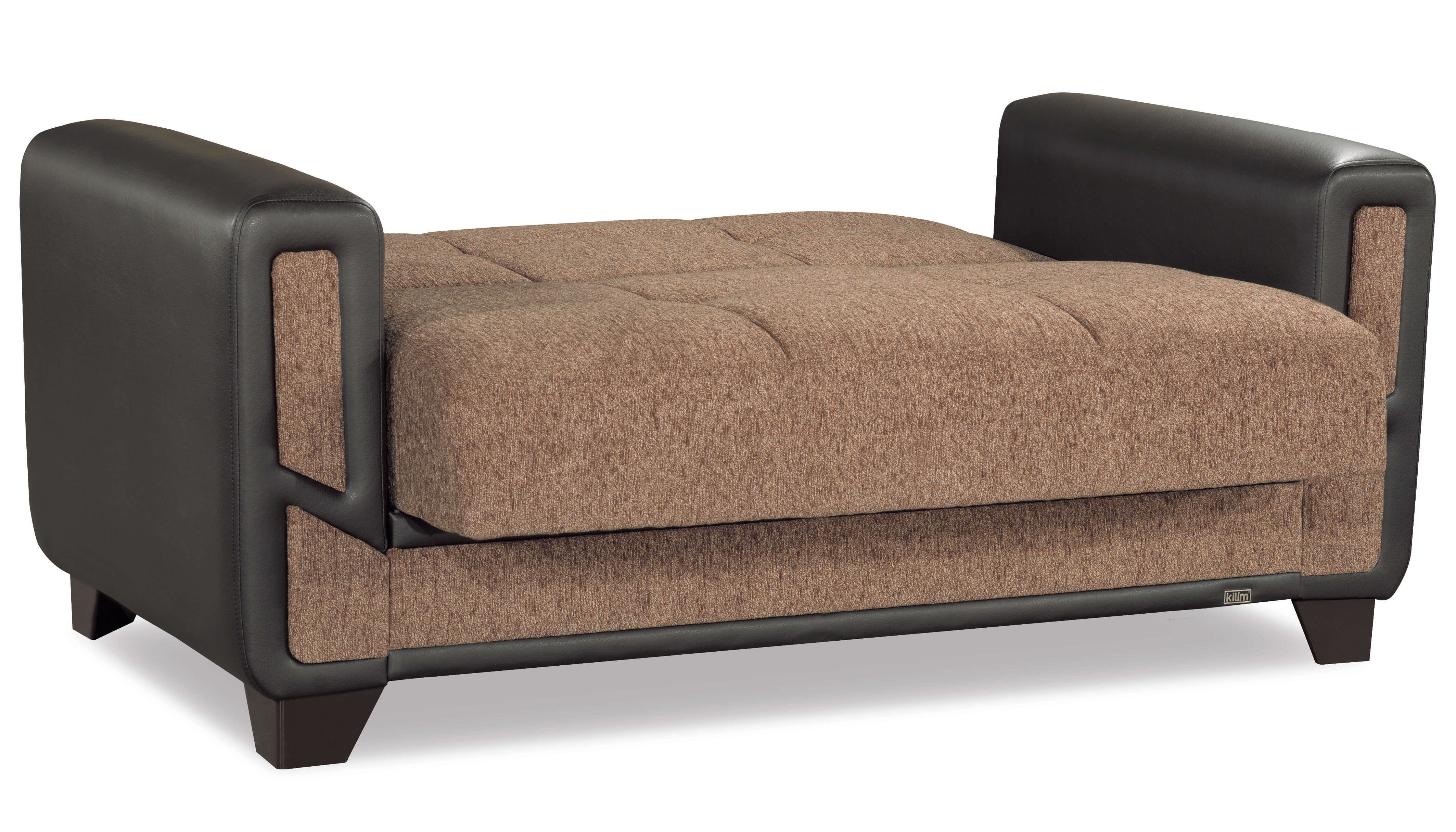 SM Mondo Fabric/PU Sleeper Loveseat