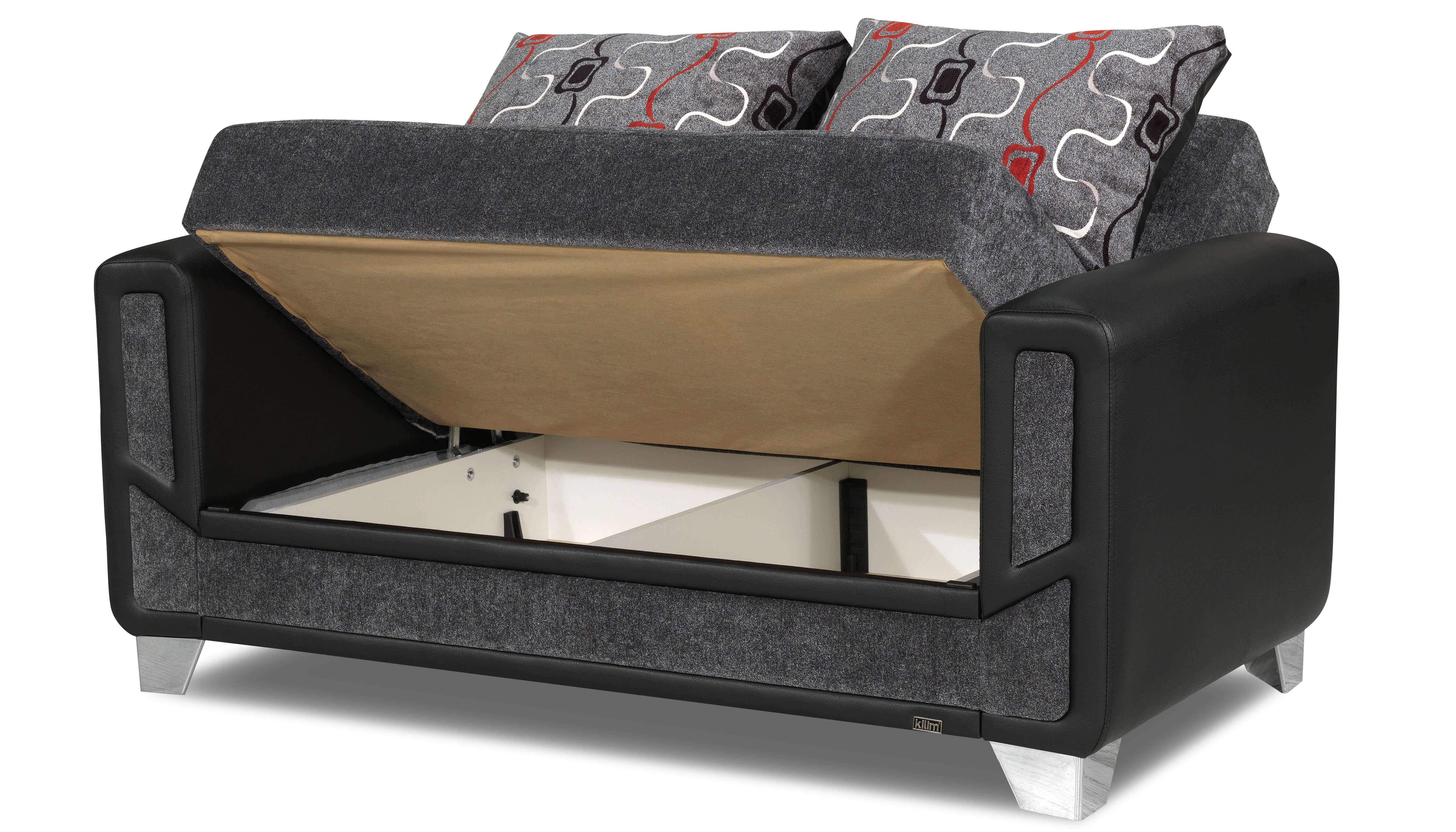 Mondo Modern Loveseat, Gray by Casamode