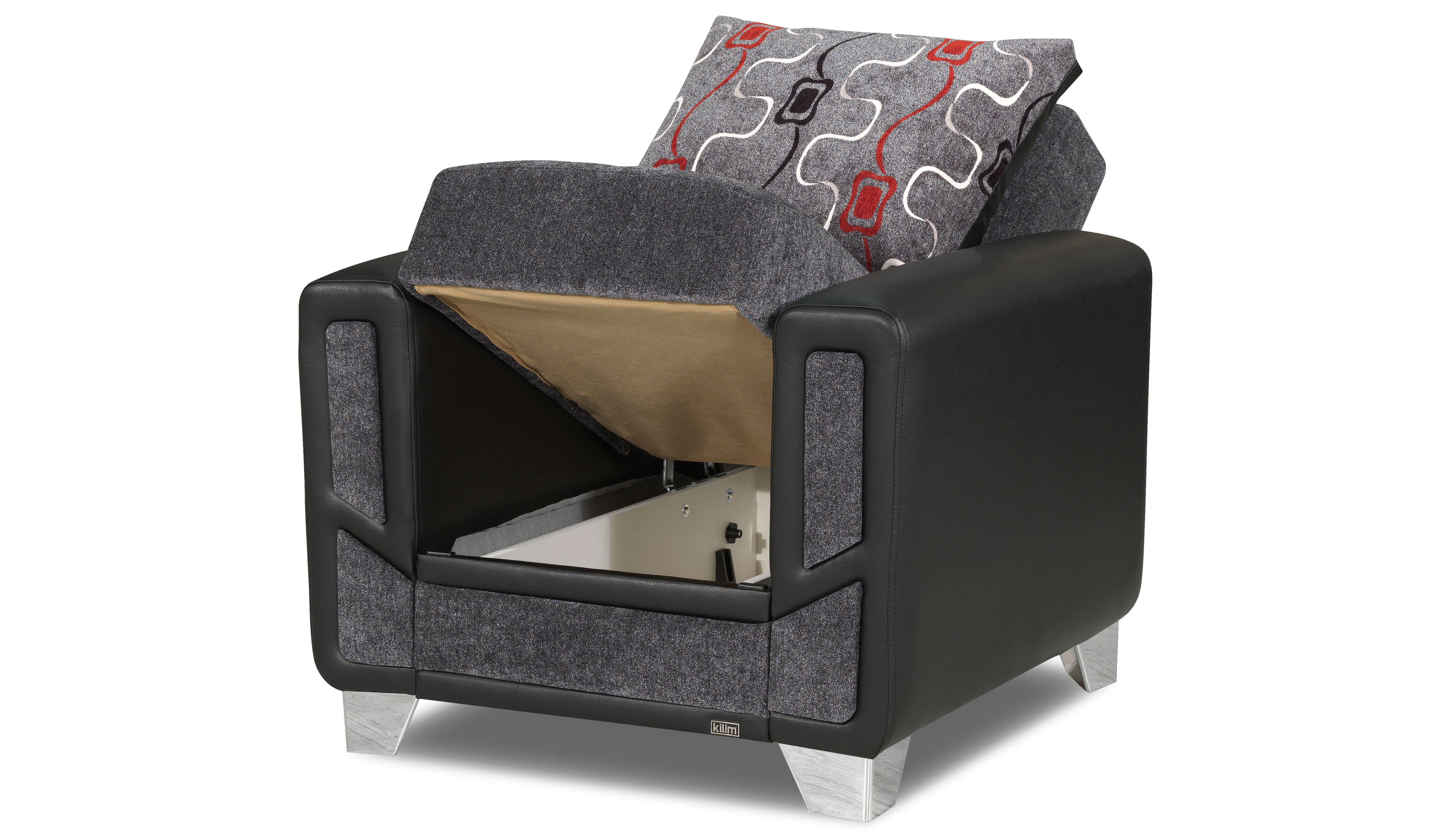 Mondo Modern Chair, Gray by Casamode