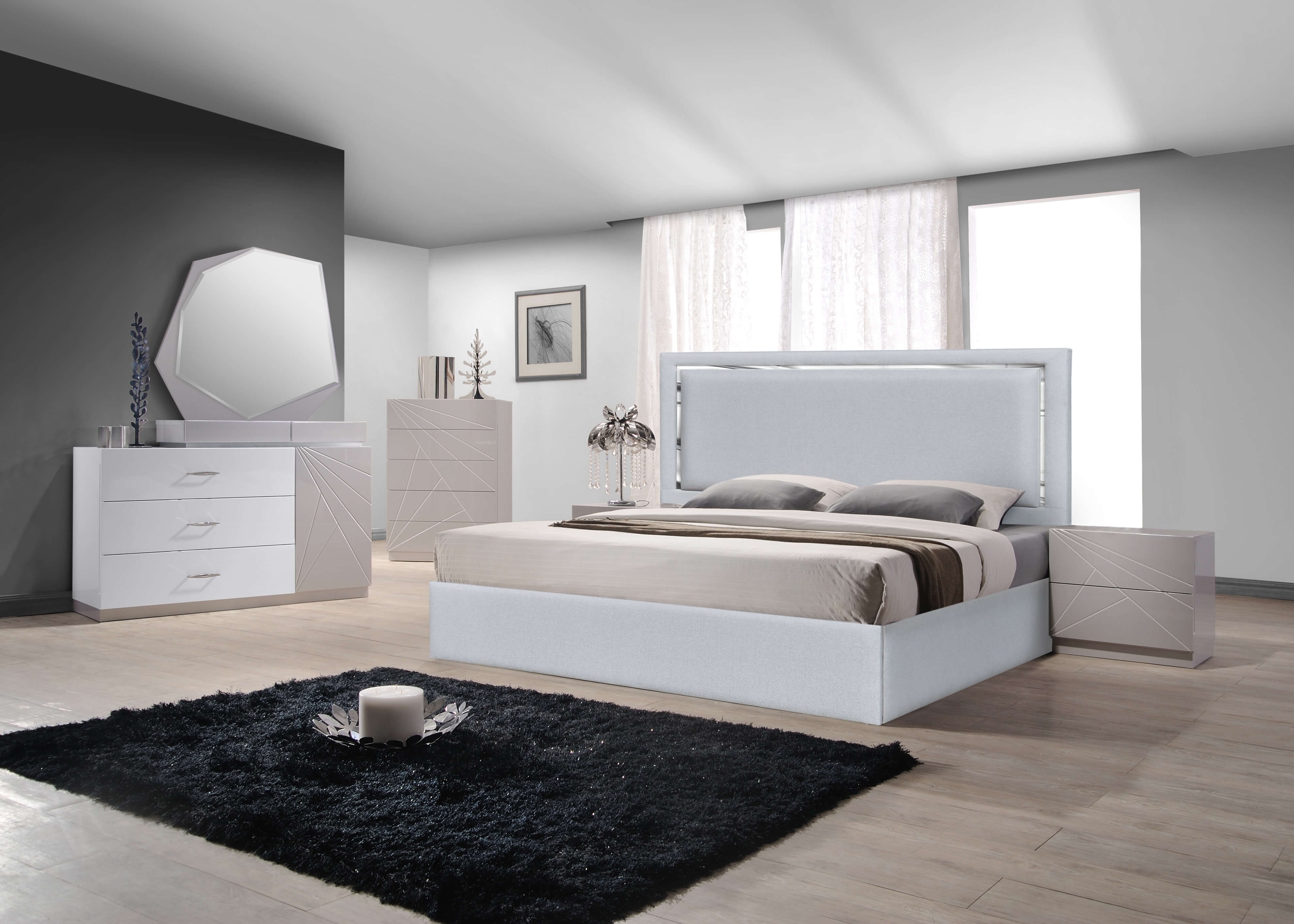 Monet Bed in Silver Grey