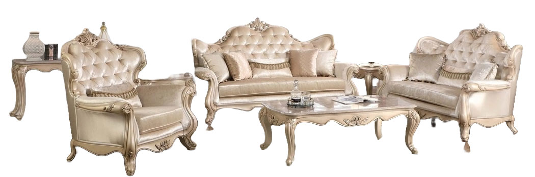 SM Monique Fabric Tufted Living Room Set