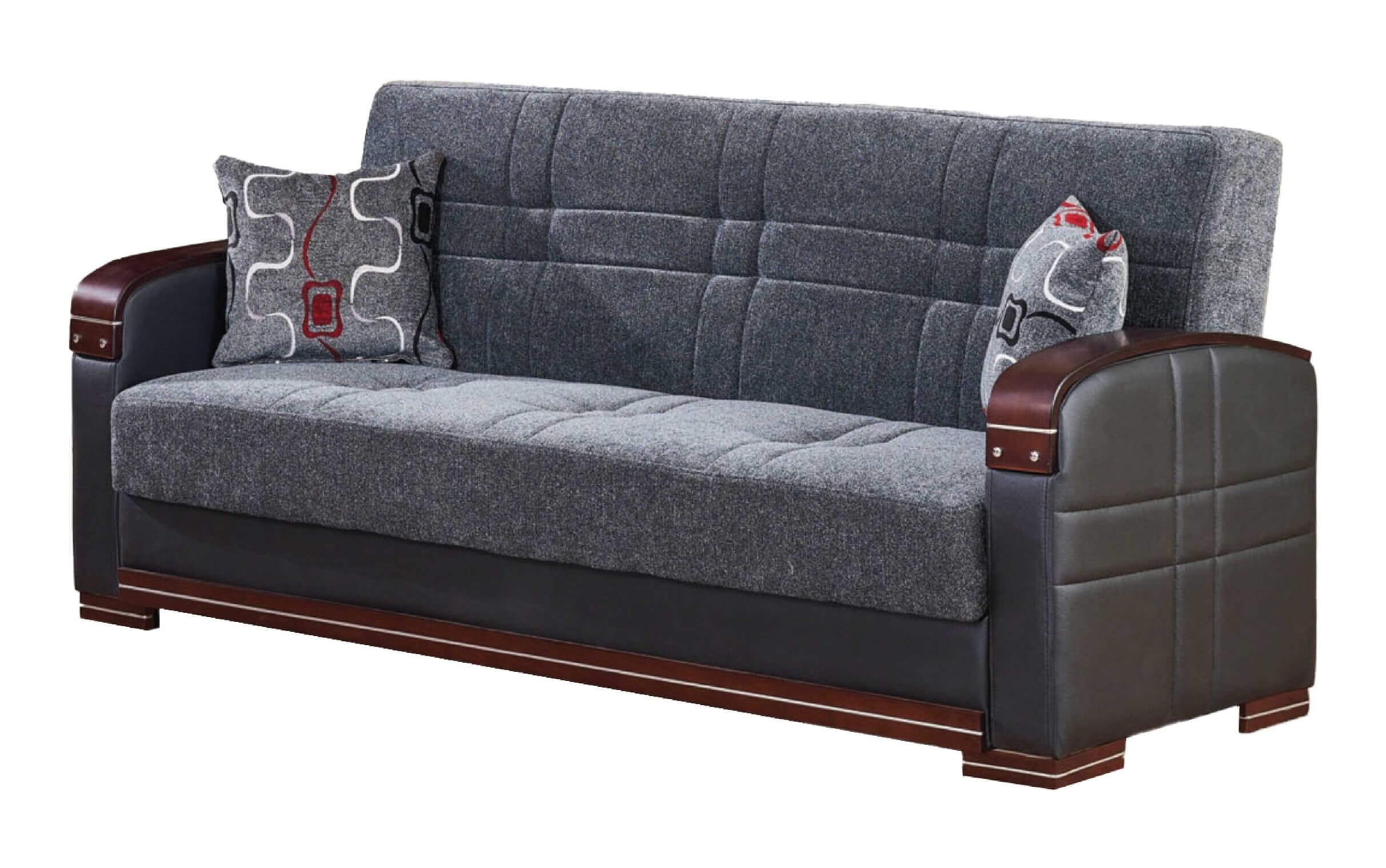 Montana Fabric/Leatherette Storage Sofabed
