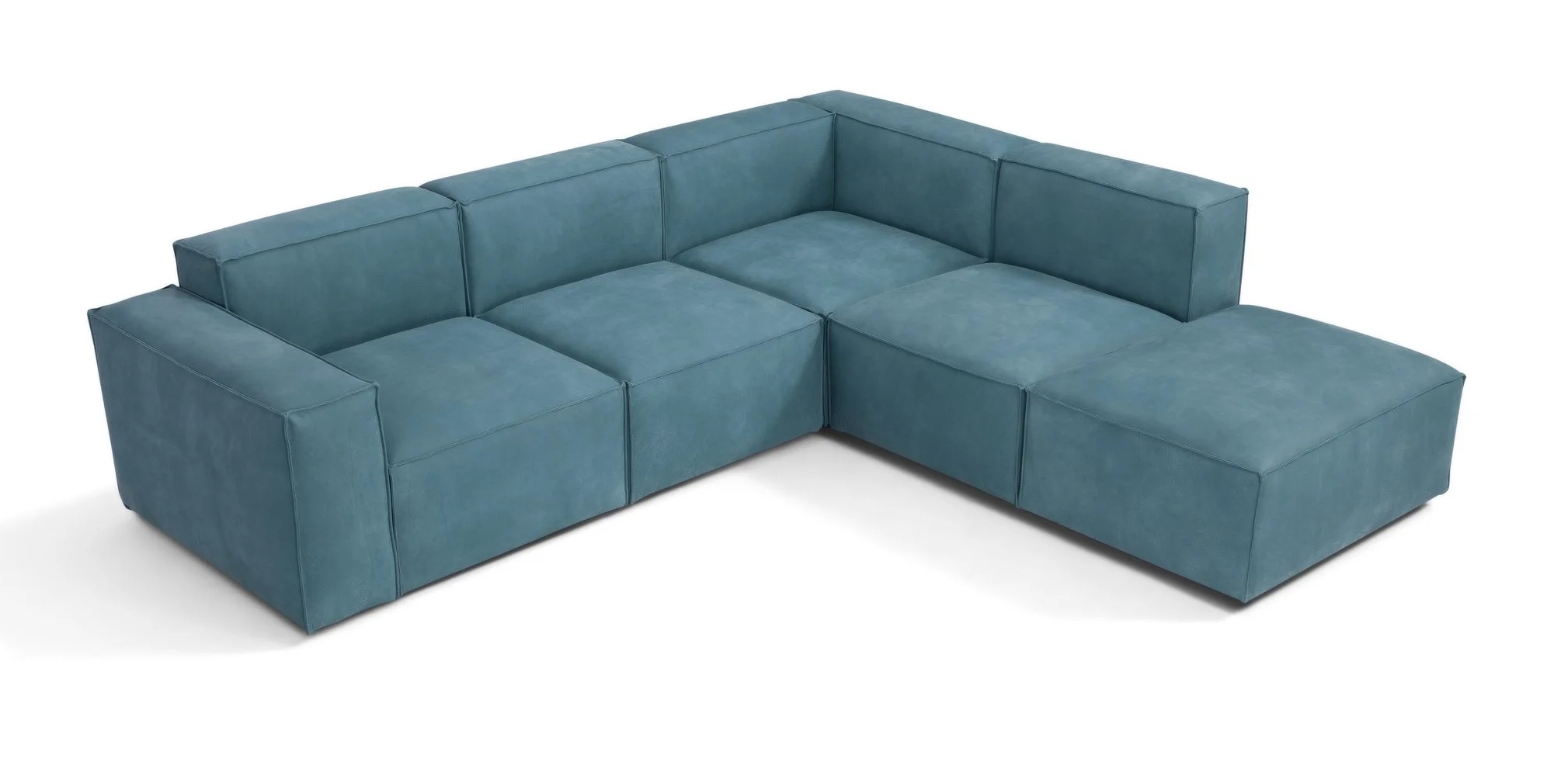 Moon Leather Modular Sectional Sofa