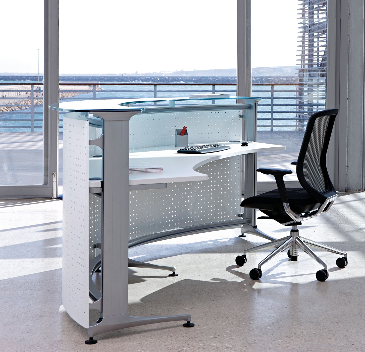 Informa Small Reception Desk by Actiu