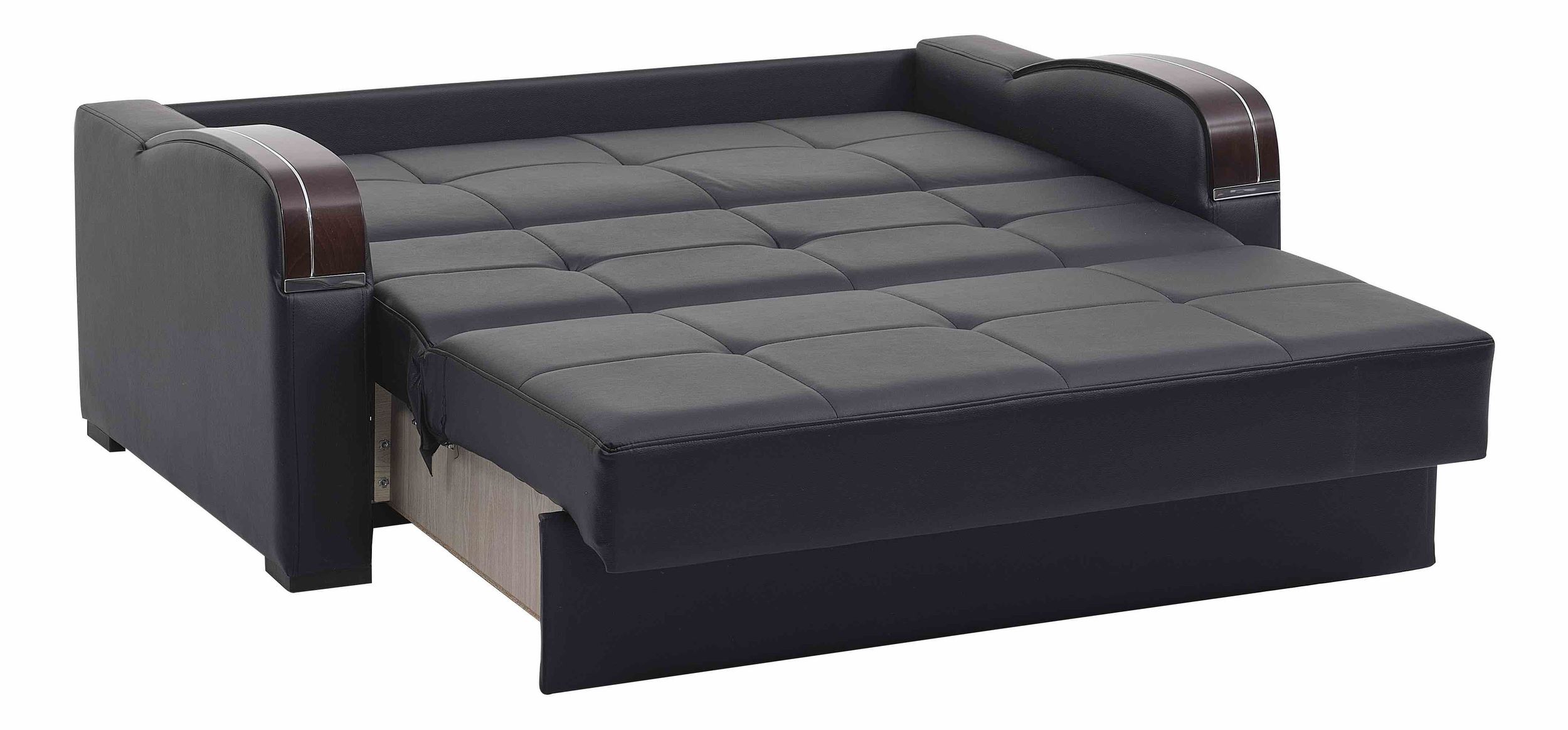 Sleep Plus PU Convertible Loveseat