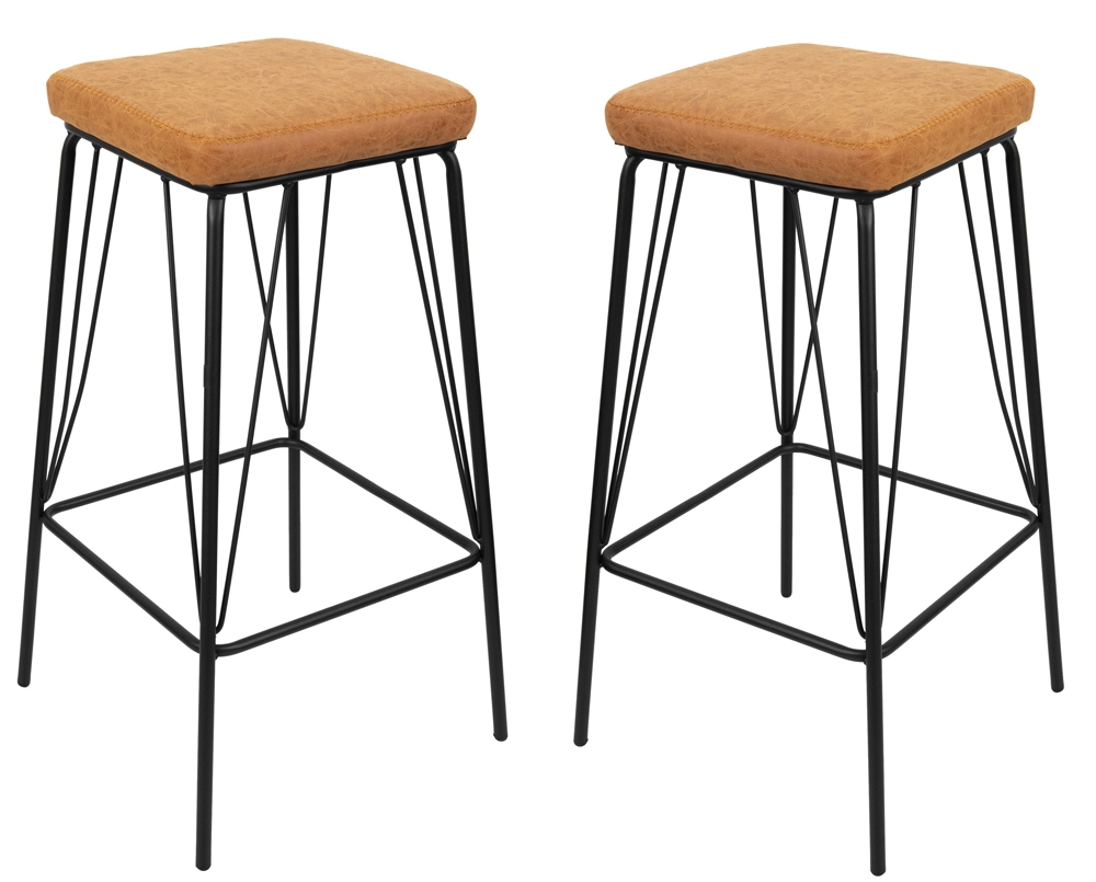 Millard PU Leather Bar Stool (Set of 2)
