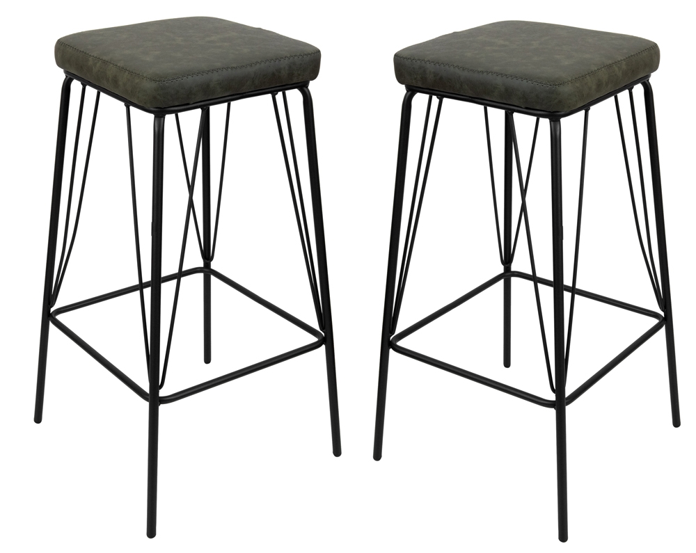 Millard PU Leather Bar Stool (Set of 2)