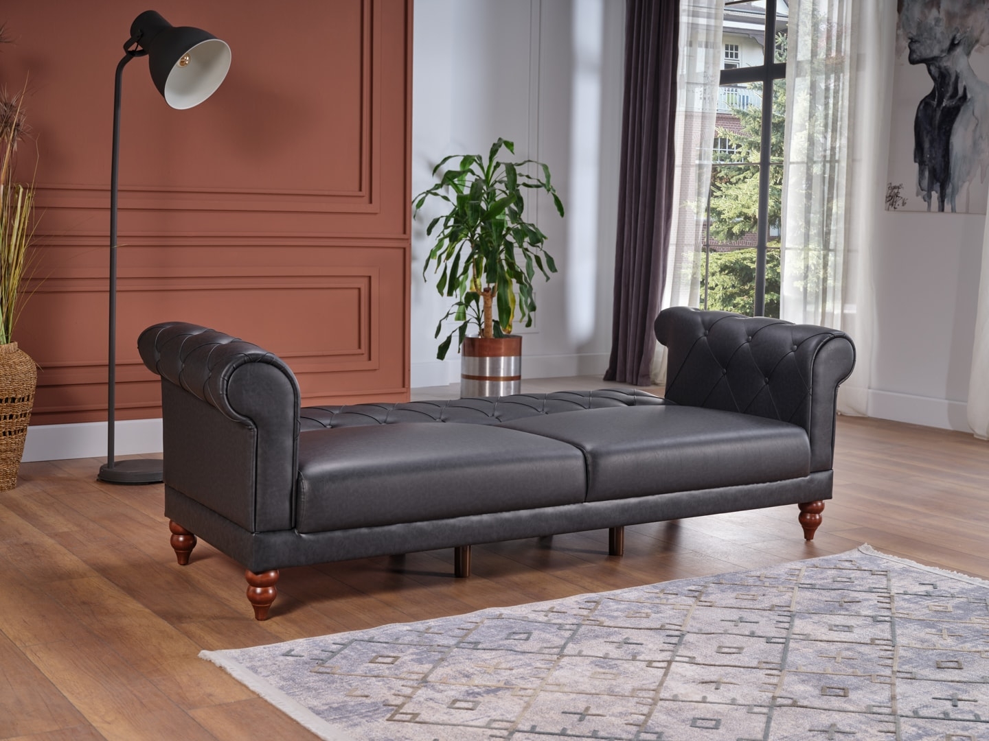 Muse PU Sleeper Living Room Set