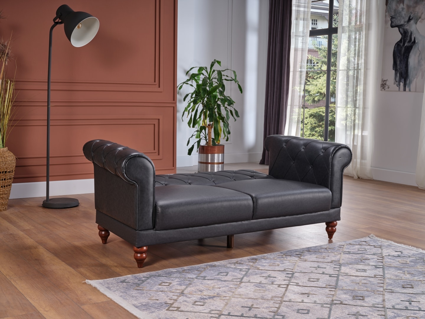 Muse PU Sleeper Living Room Set