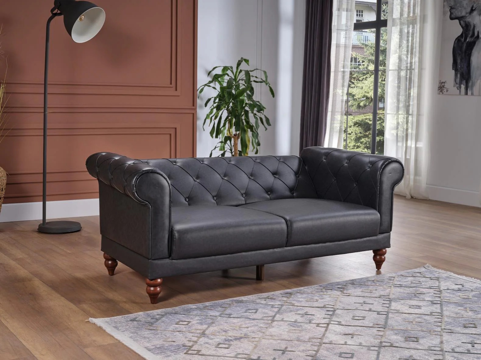 Muse PU Sleeper Loveseat