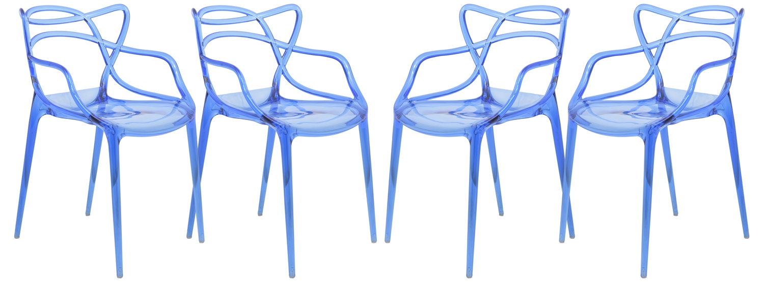 Milan Plastic Dining Chair (Set of 4)