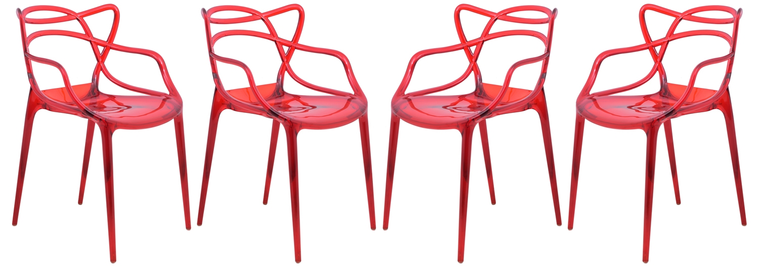 Milan Plastic Dining Chair (Set of 4)