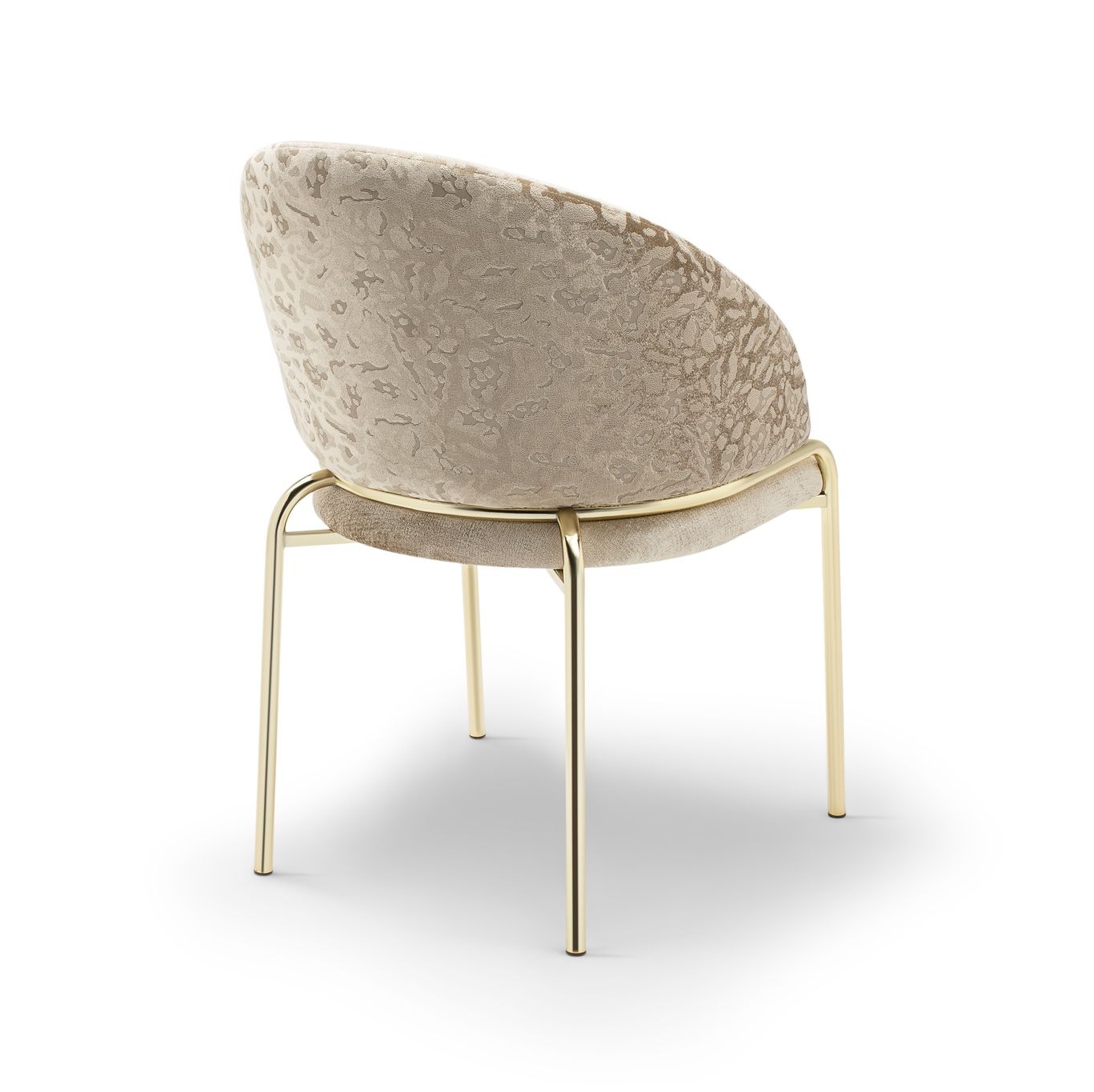 Onyx Velvet Dining Chair w/Gold Legs
