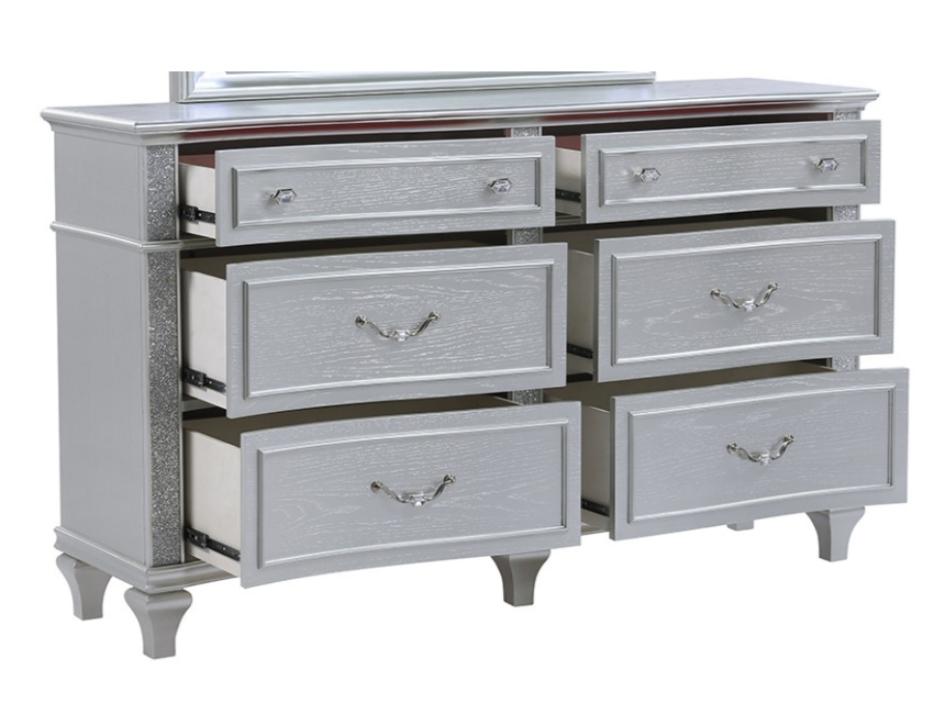Mystic Wood Double Dresser w/6 Drawers