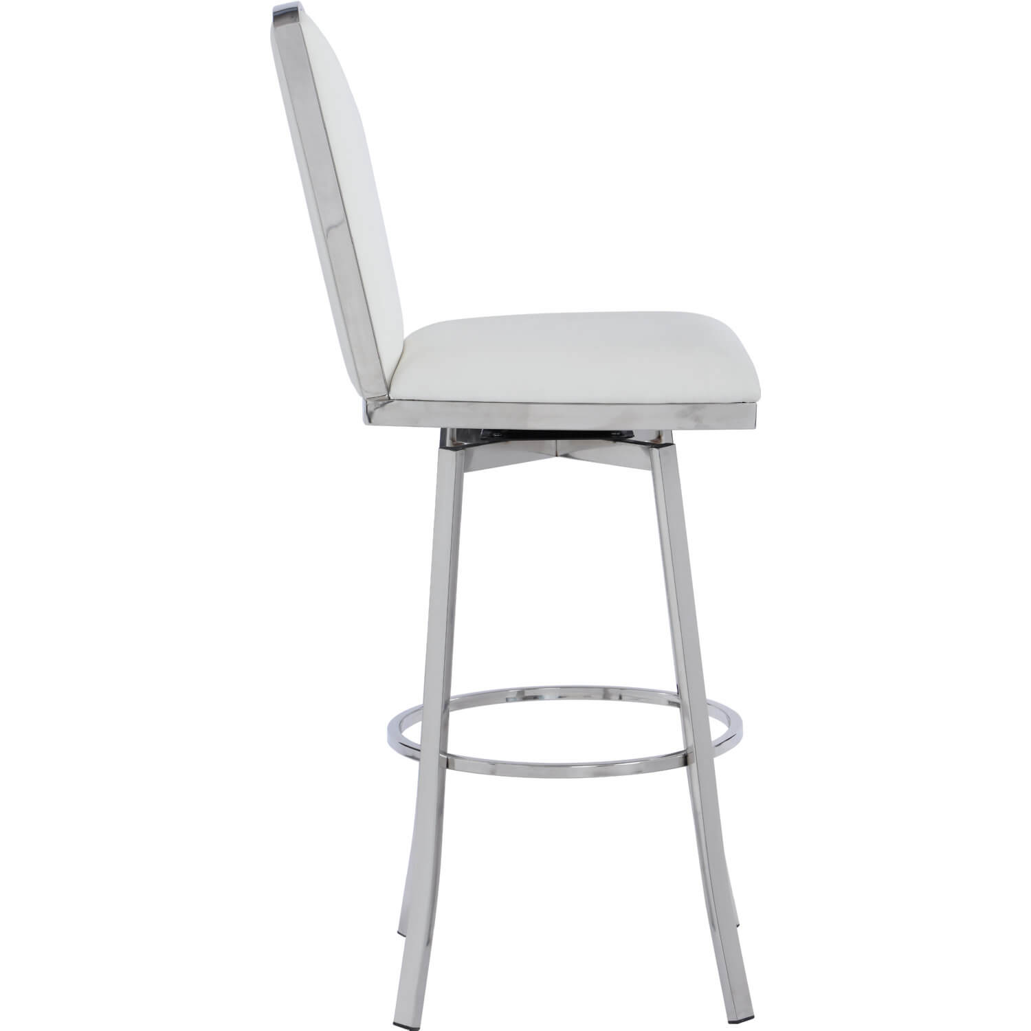 Nadia Swivel PU Design Back Bar Stool