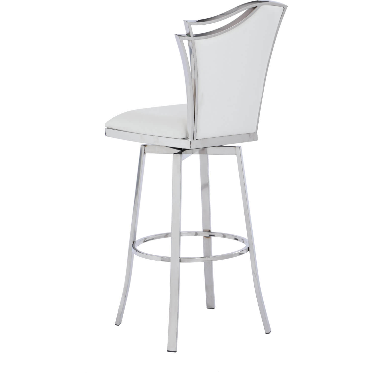 Nadia Swivel PU Design Back Bar Stool