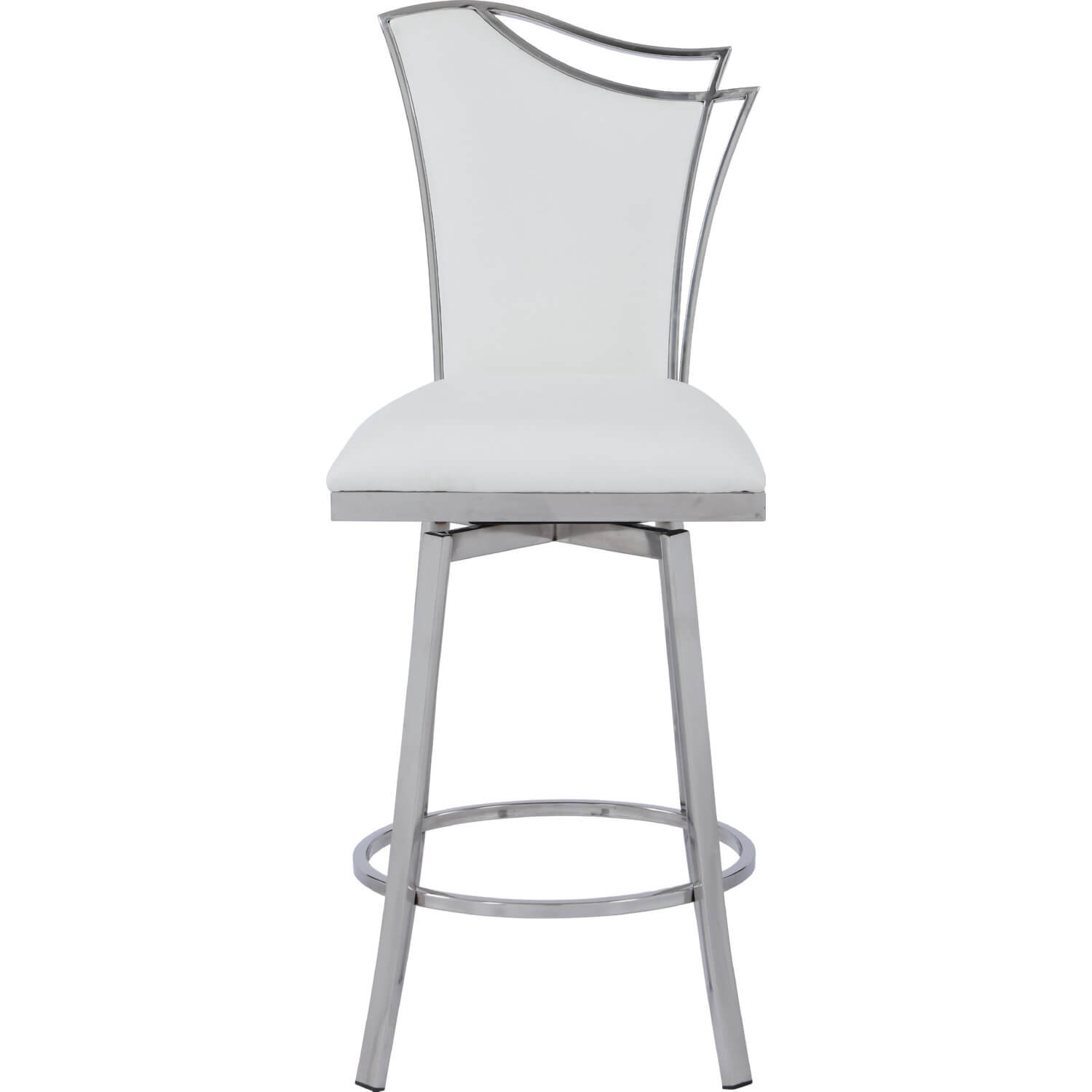 Nadia Swivel PU Design Back Counter Stool