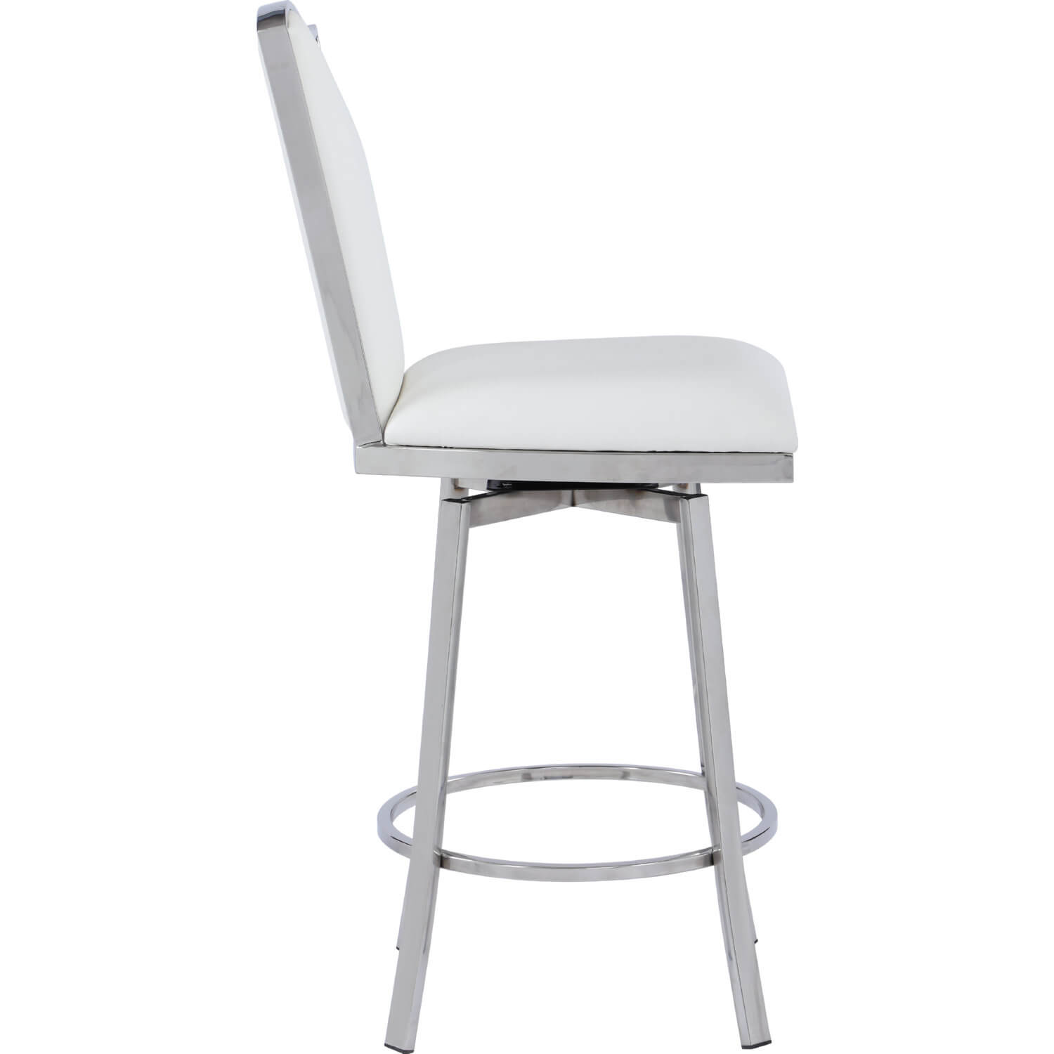 Nadia Swivel PU Design Back Counter Stool