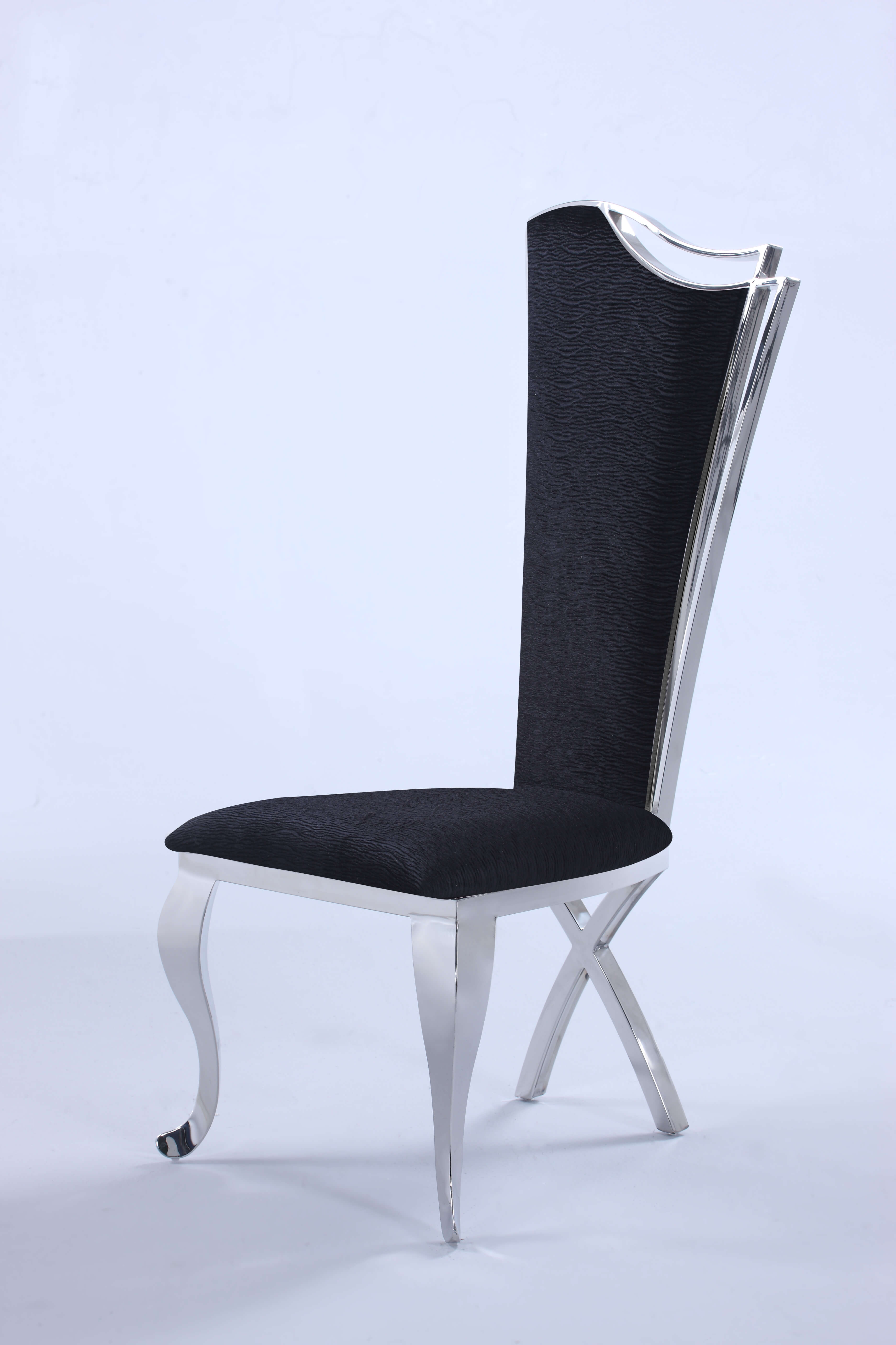 Nadia Contemporary Design Tall Back Farbic Side Chair