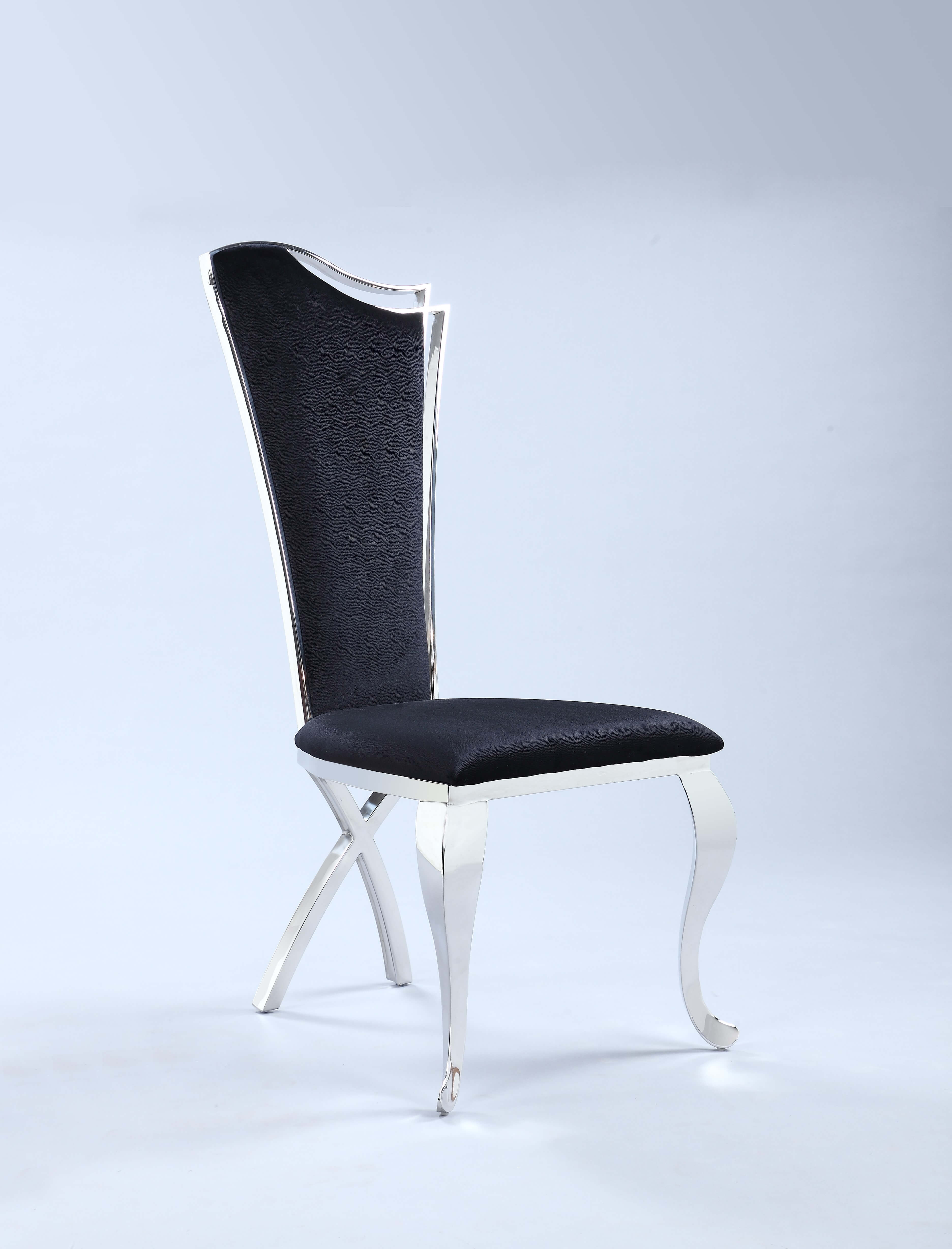 Nadia Contemporary Design Tall Back Farbic Side Chair
