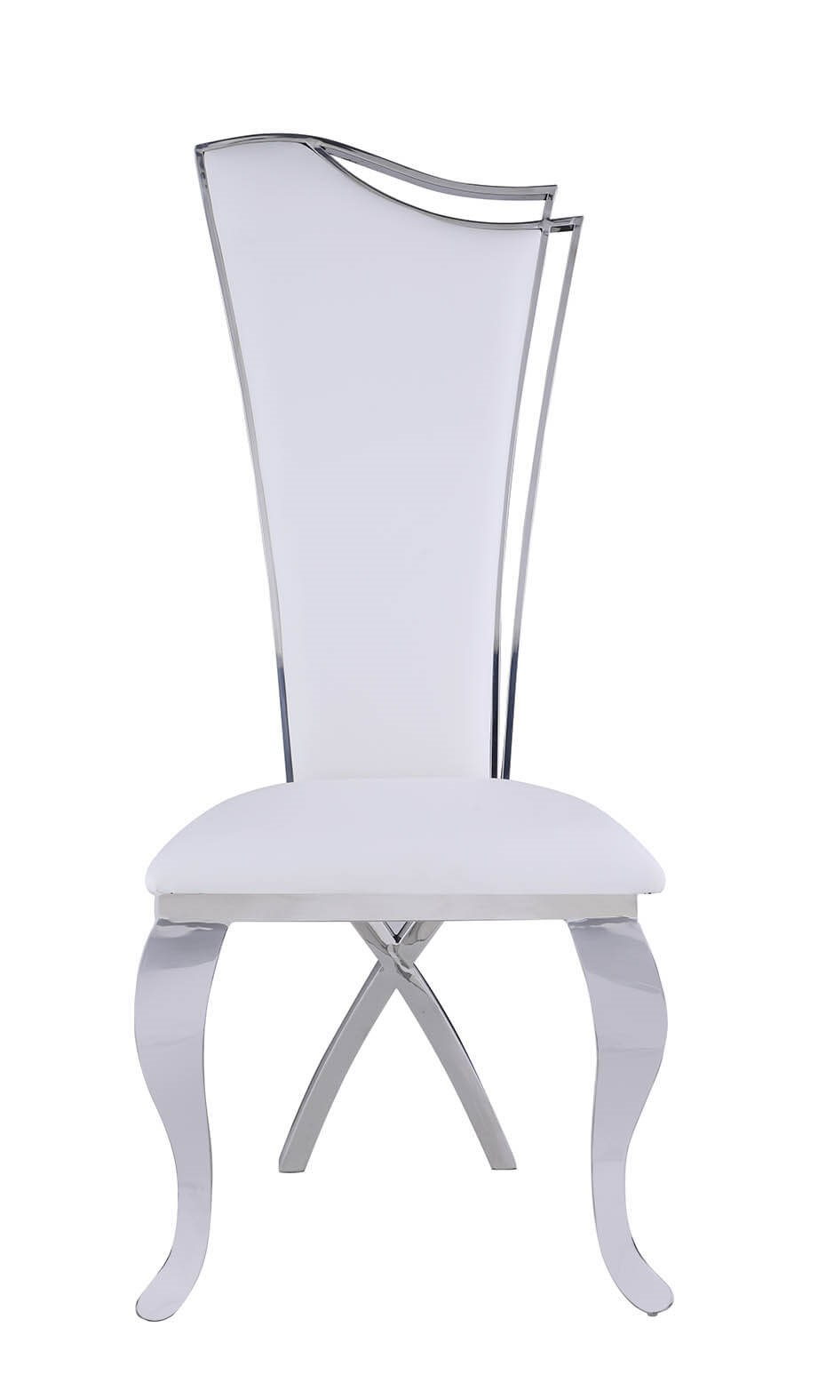 Nadia Contemporary Tall Back PU Side Chair