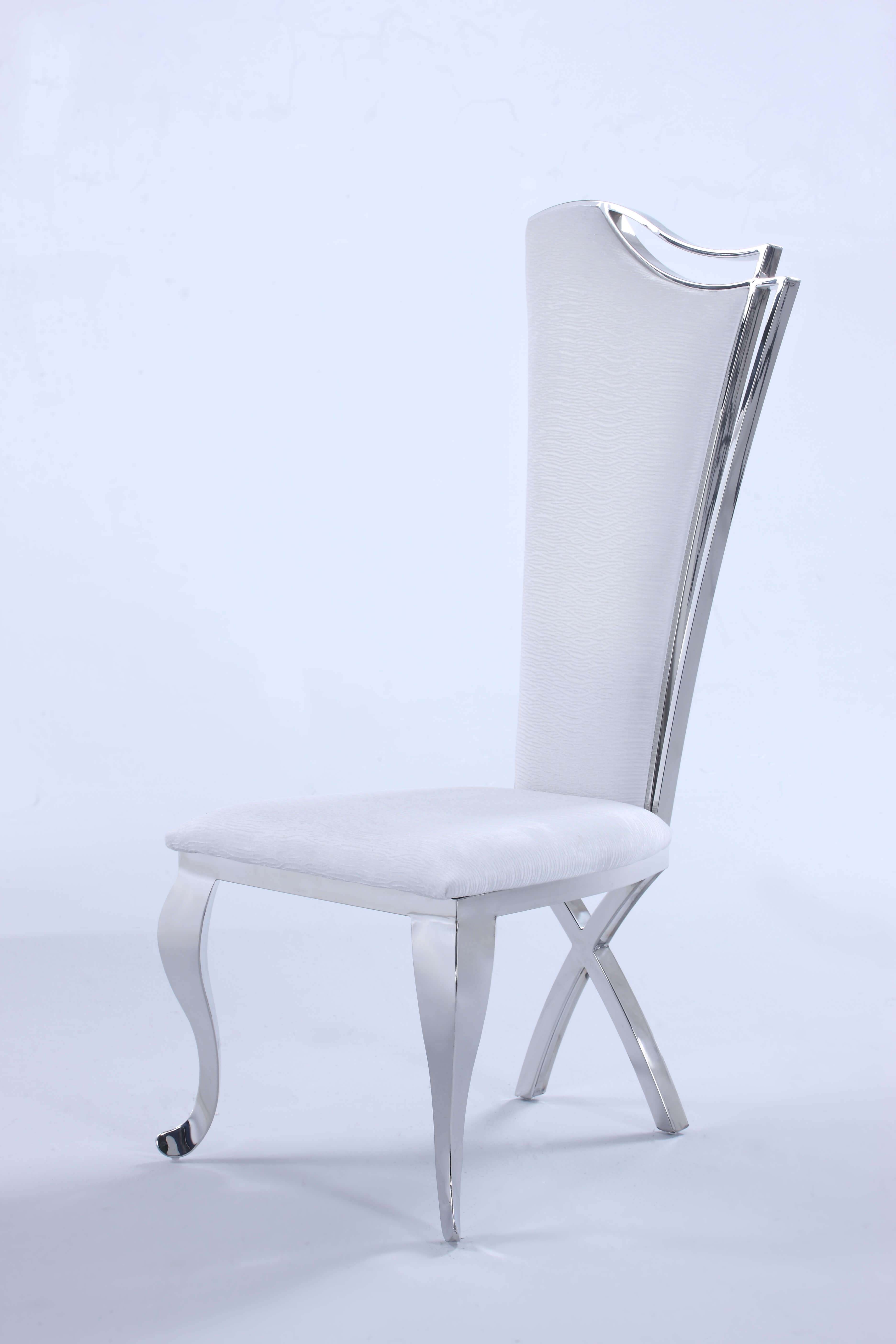 Nadia Contemporary Design Tall Back Farbic Side Chair