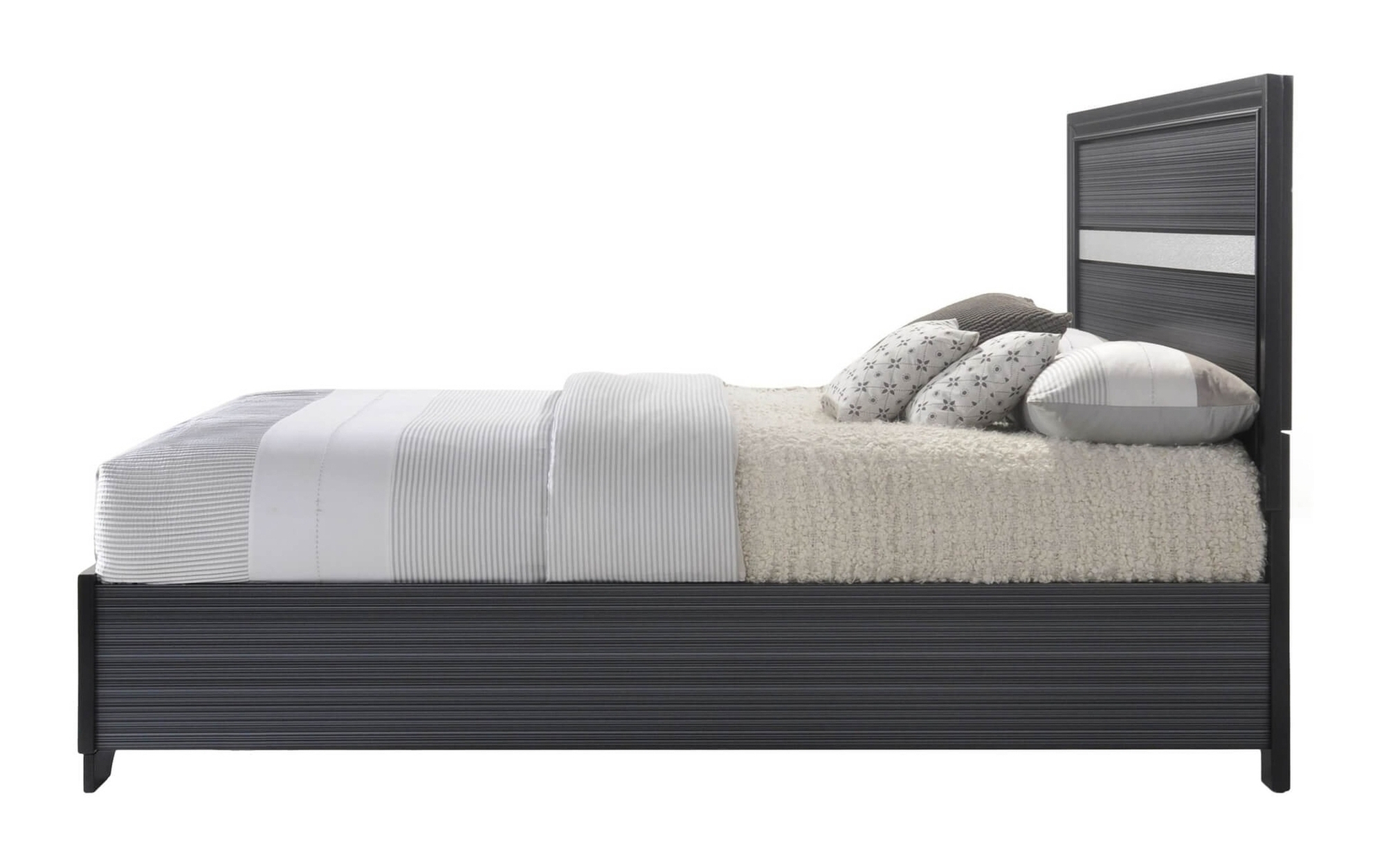 Naima Wood/Wood Veneer Storage Platform Bed, Eastern King Size