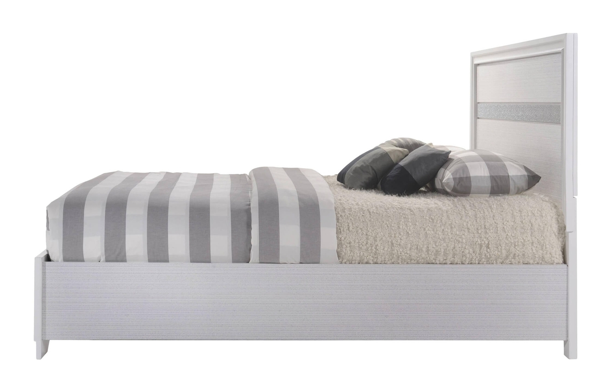 Naima Wood/Wood Veneer Storage Platform Bed, Eastern King Size