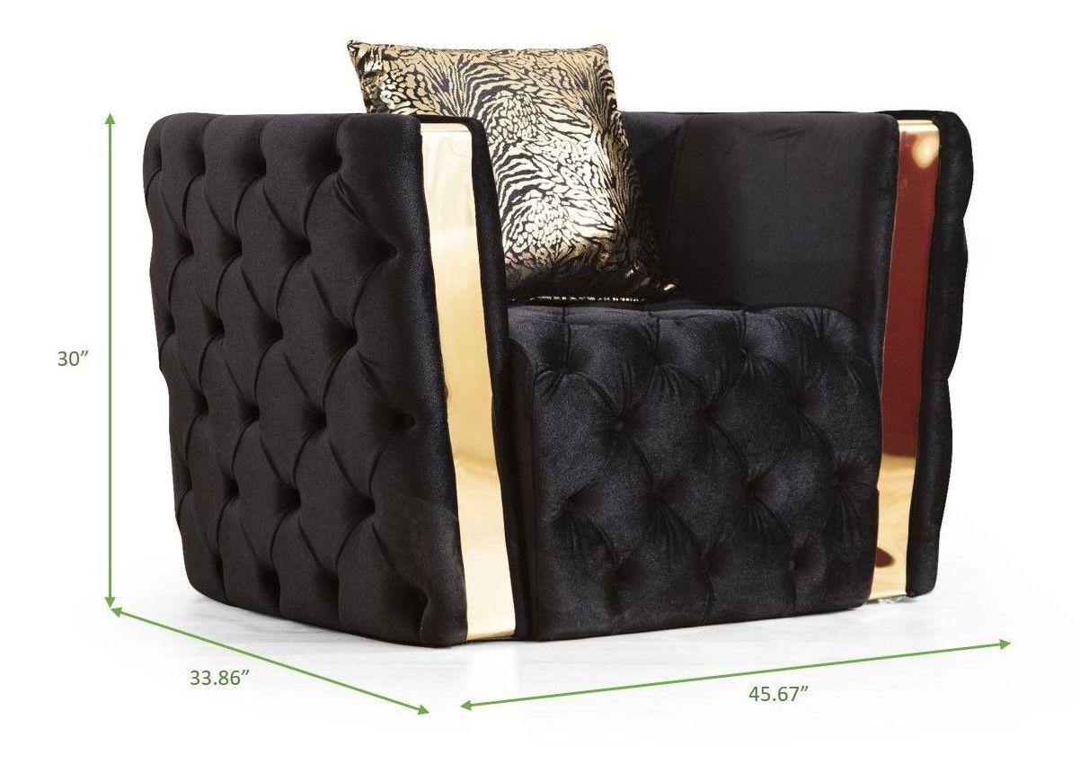 Naomi Tufted Velvet Chair