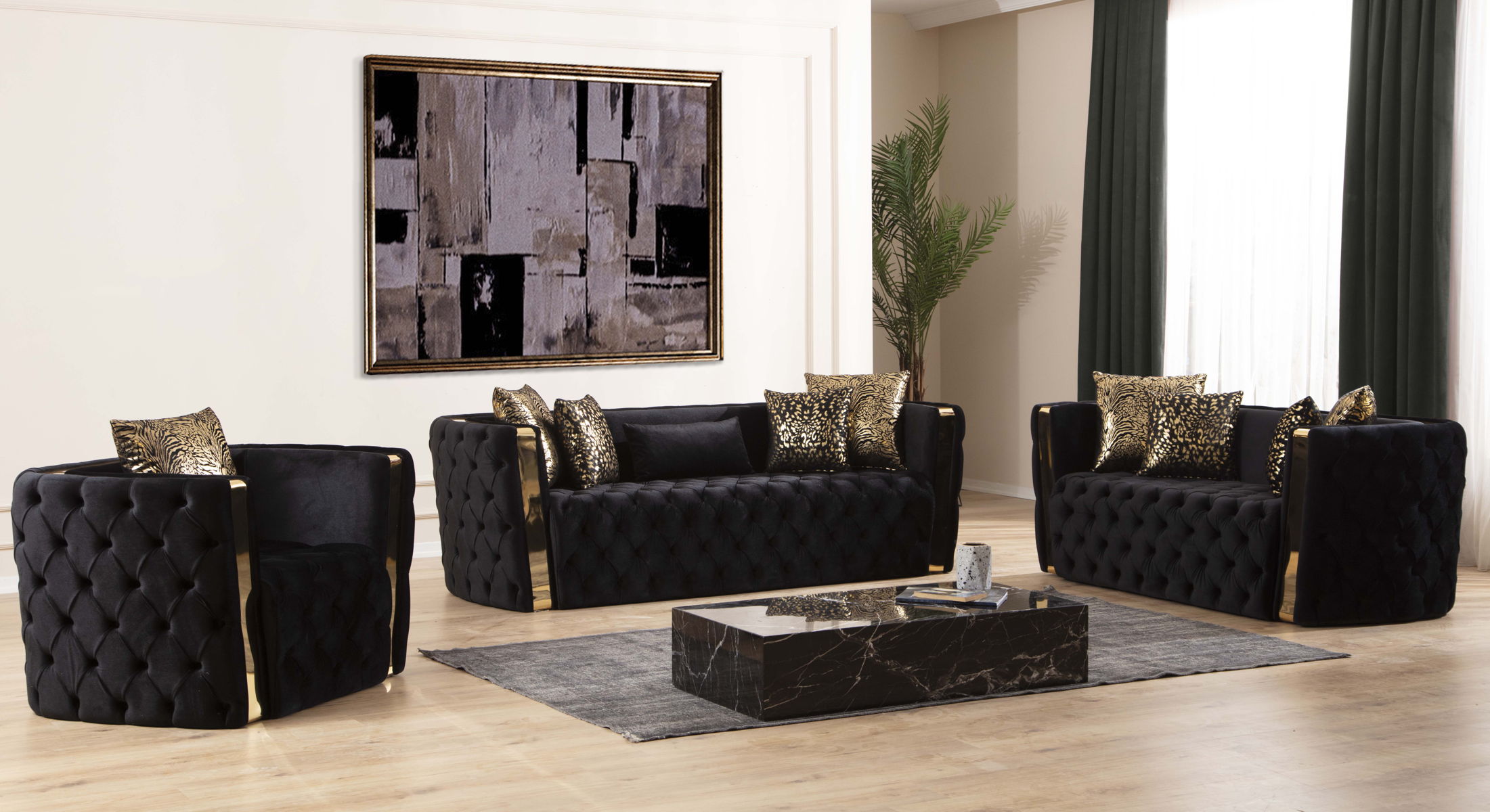 Naomi Tufted Velvet Chair