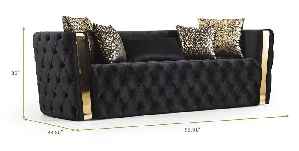 Naomi Tufted Velvet Sofa