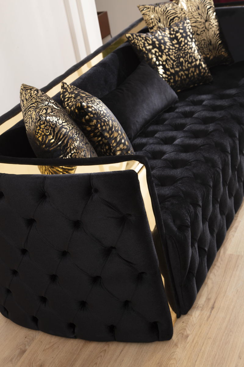 Naomi Tufted Velvet Sofa