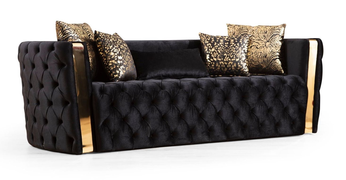 Naomi Tufted Velvet Living Room Set