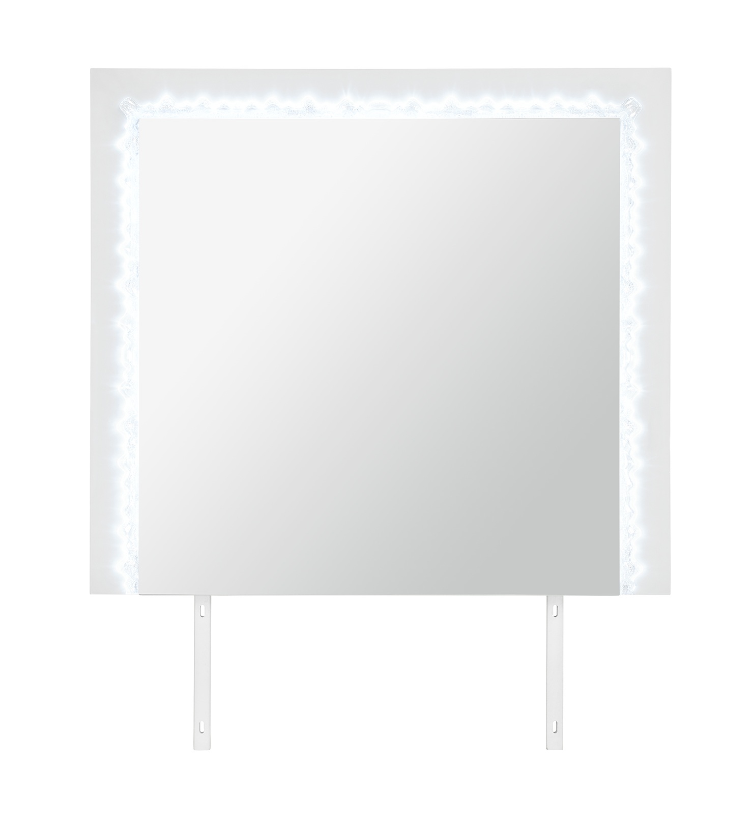 Naomi Platform Bedroom Set with LED and Marble Headboard