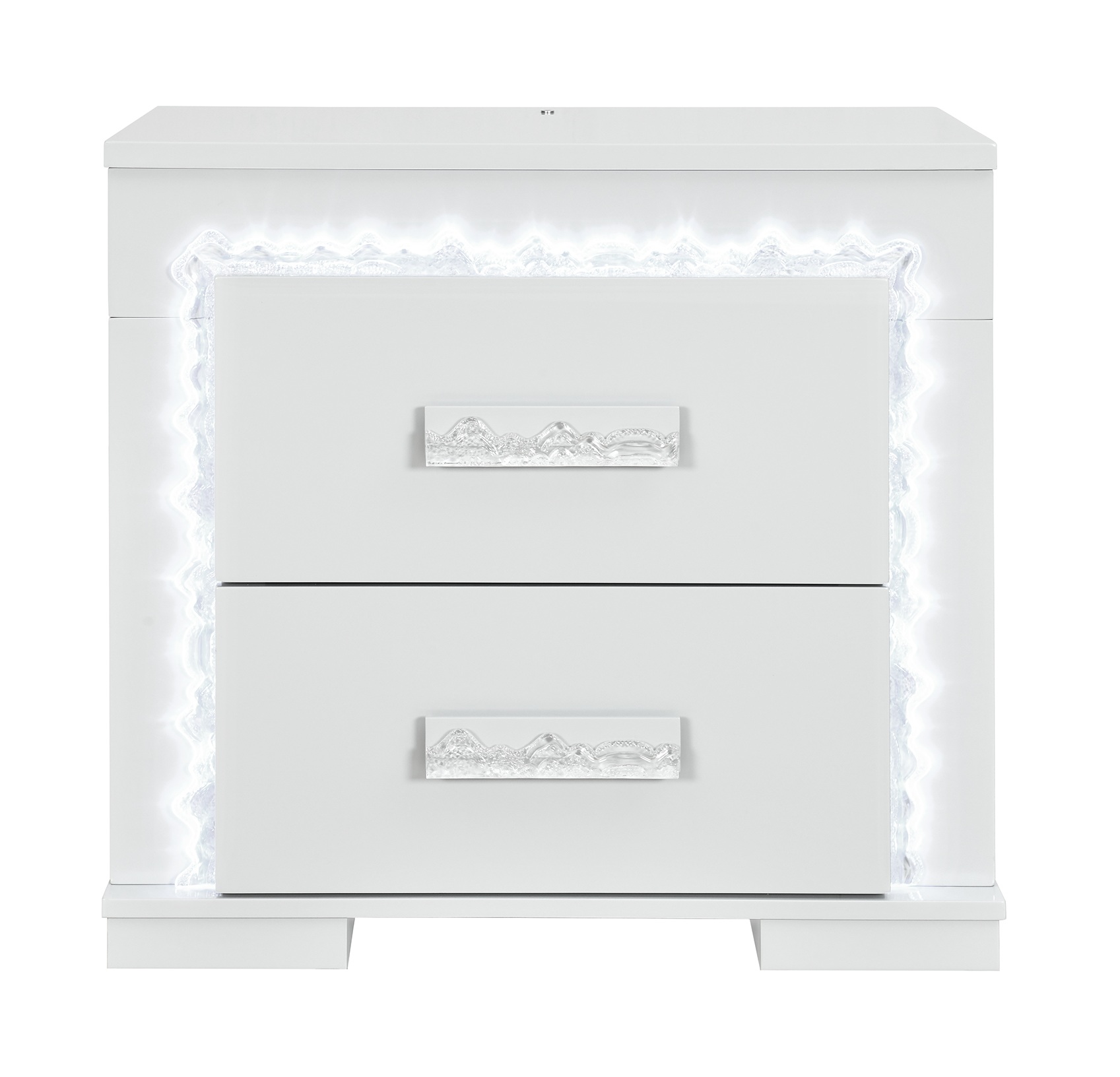 Naomi 2-Drawer Nightstand with LED