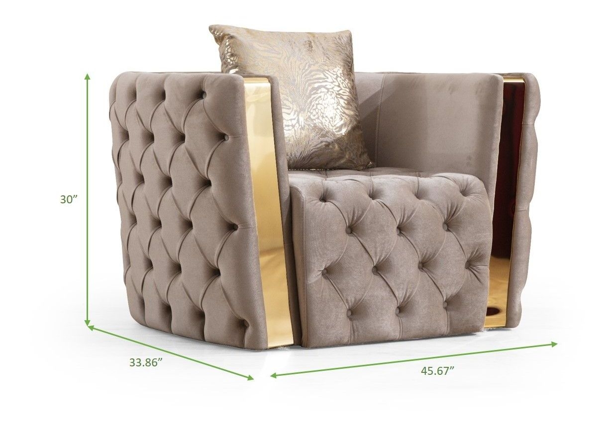 Naomi Tufted Velvet Living Room Set