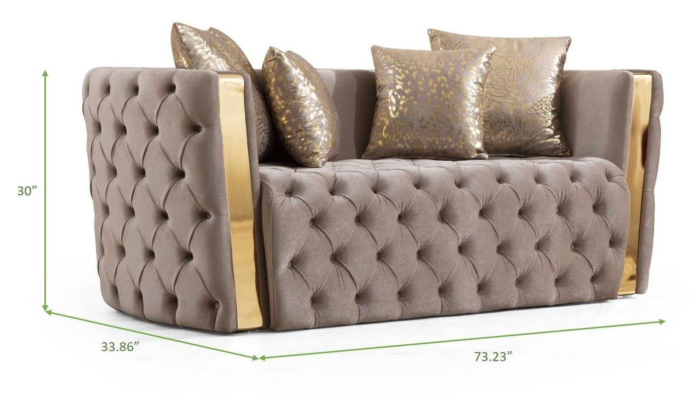 Naomi Tufted Velvet Living Room Set