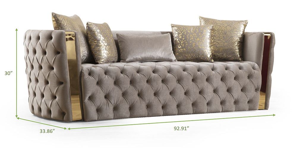 Naomi Tufted Velvet Sofa