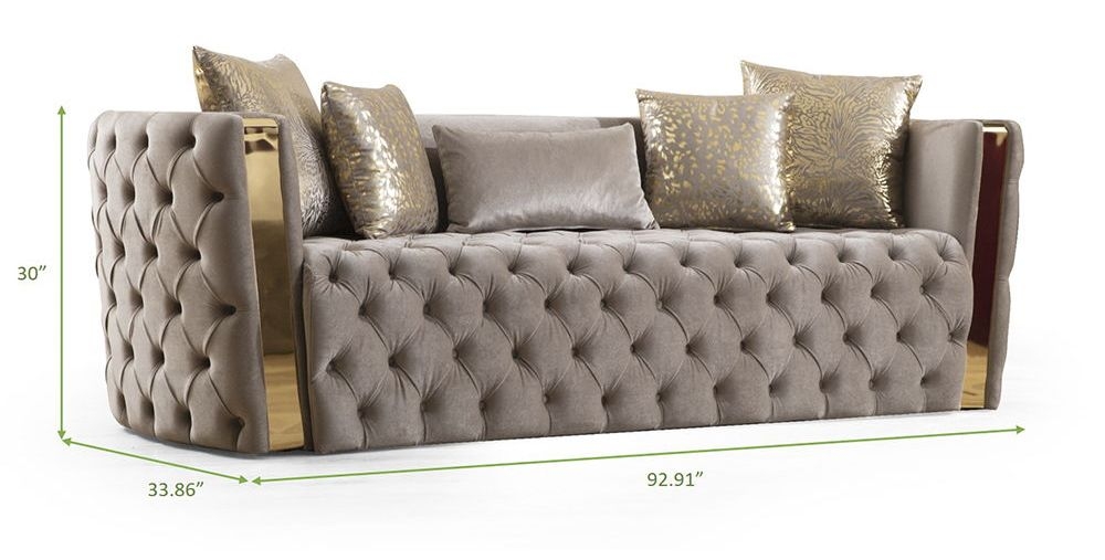 Naomi Tufted Velvet Living Room Set