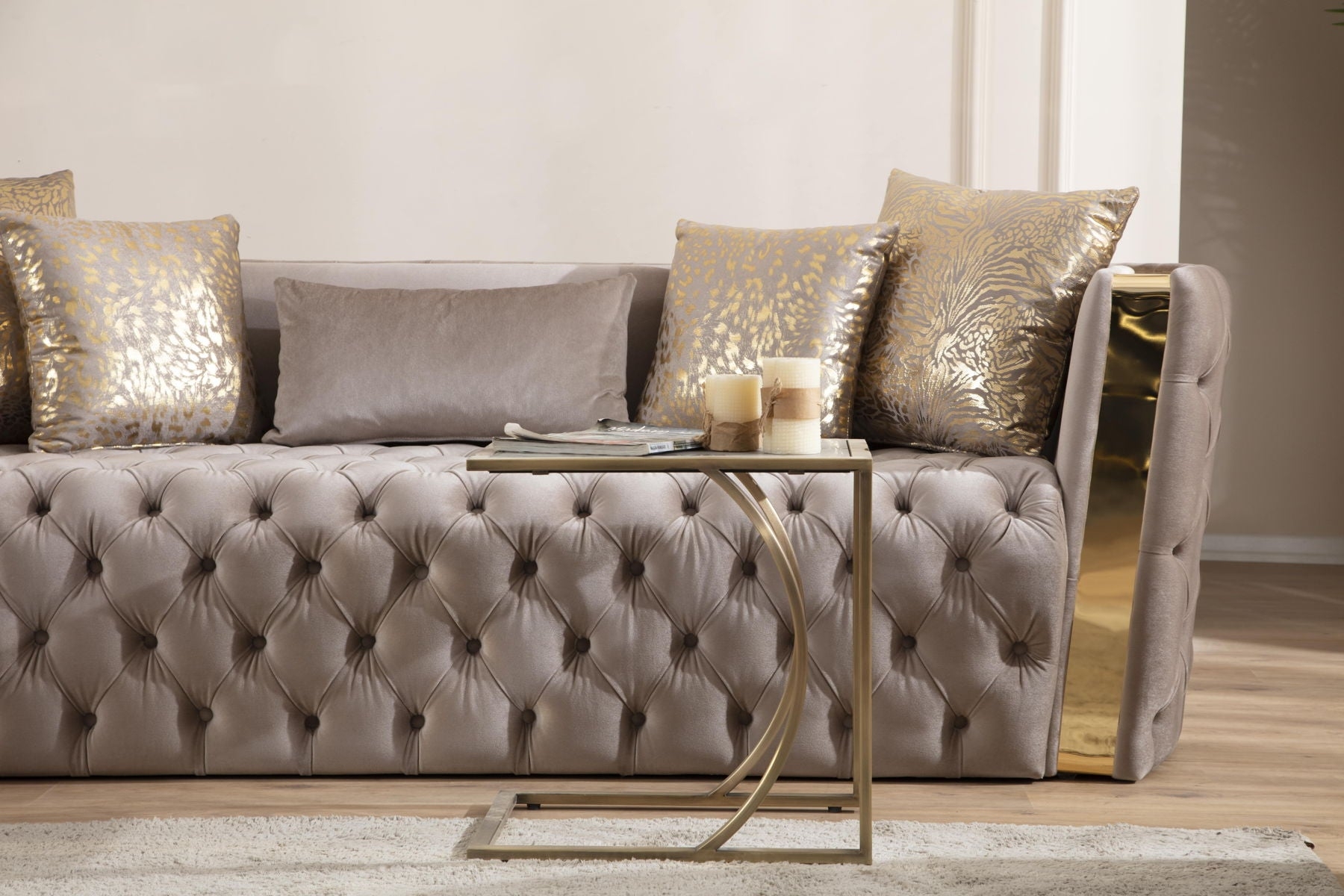 Naomi Tufted Velvet Sofa