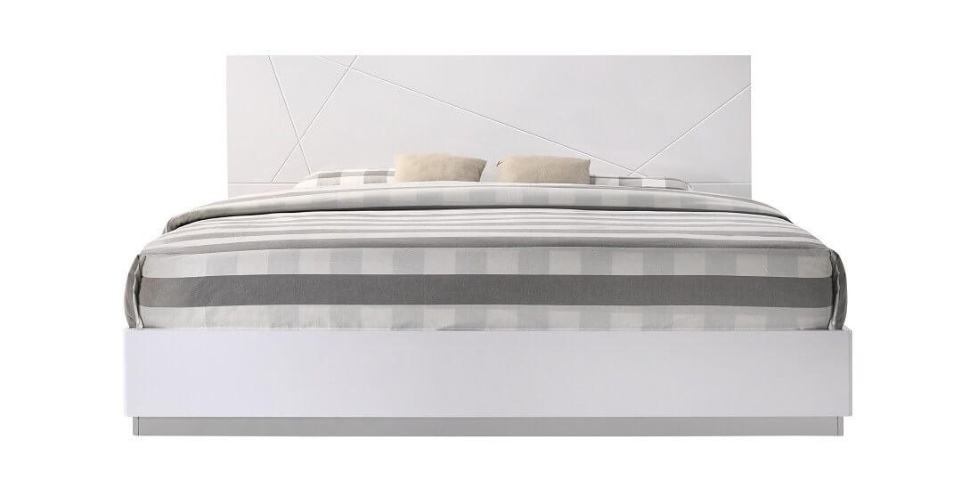 Naples Modern Lacquer Platform Bedroom Set - Thumbnail 4
