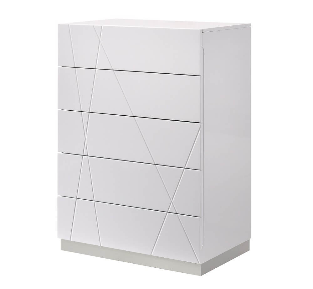 Naples Modern Lacquer Platform Bedroom Set