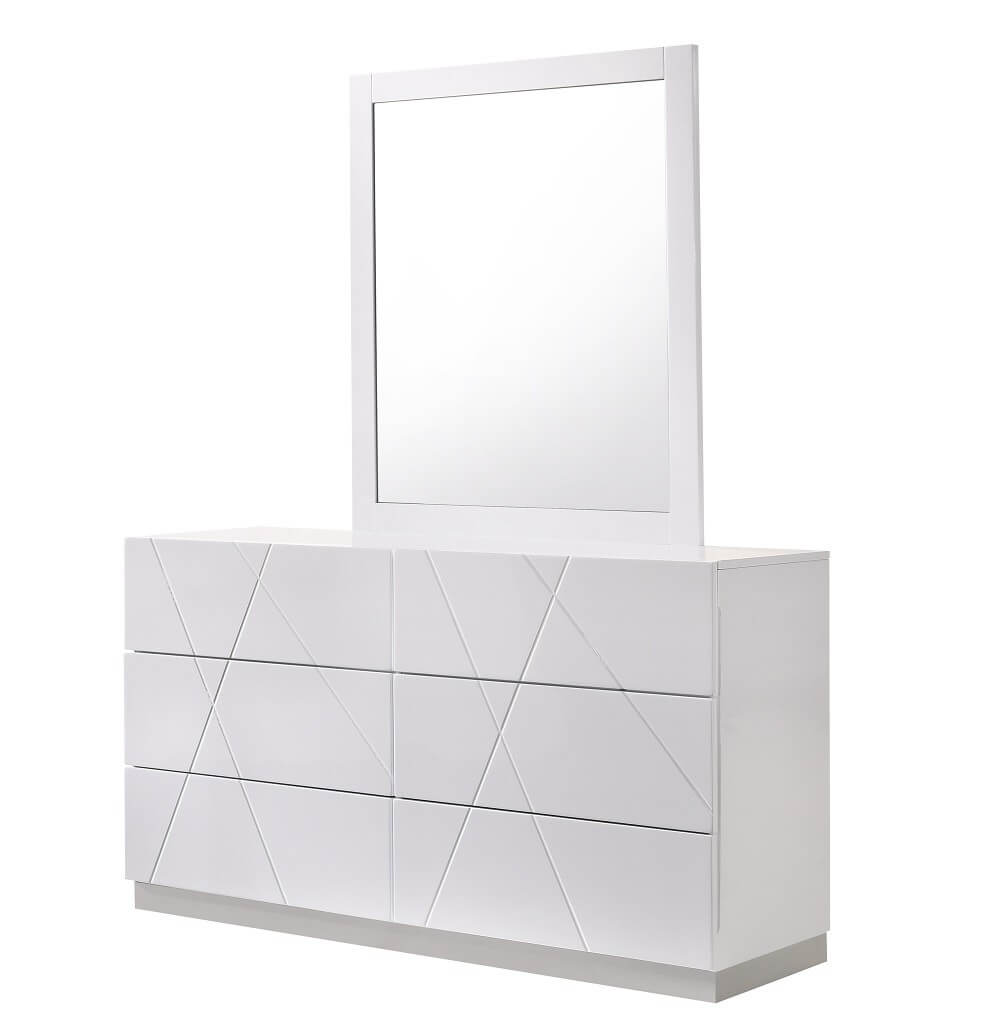 Naples Modern Lacquer Platform Bedroom Set