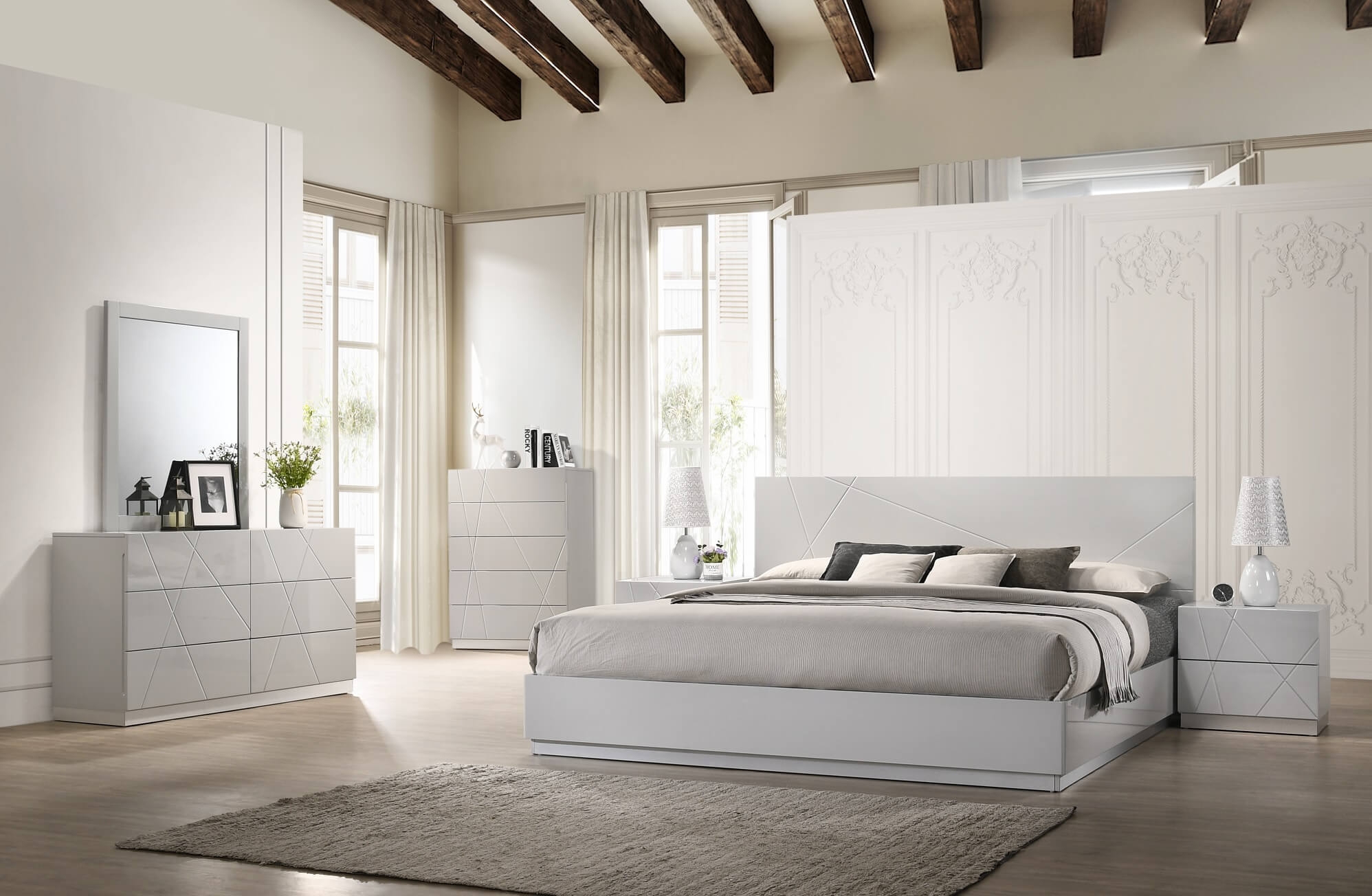 Naples Modern Platform Bedroom Set