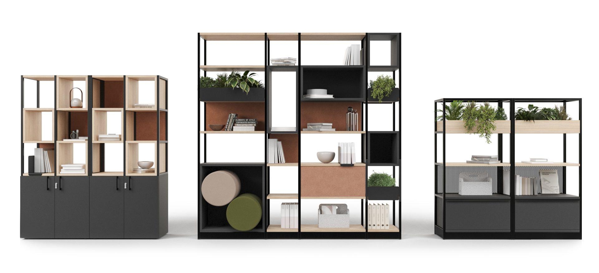 NARBUTAS COMBUS Modular Shelving System And Designing