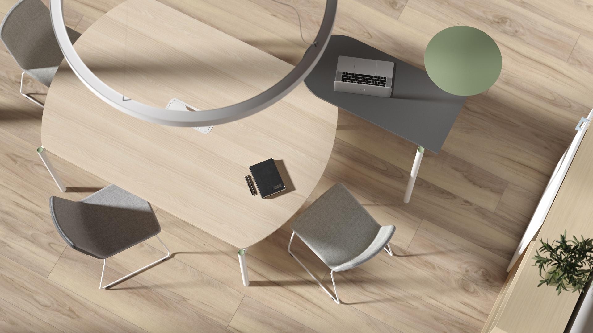 Zedo Conference Meeting Table w/Rounded Edges