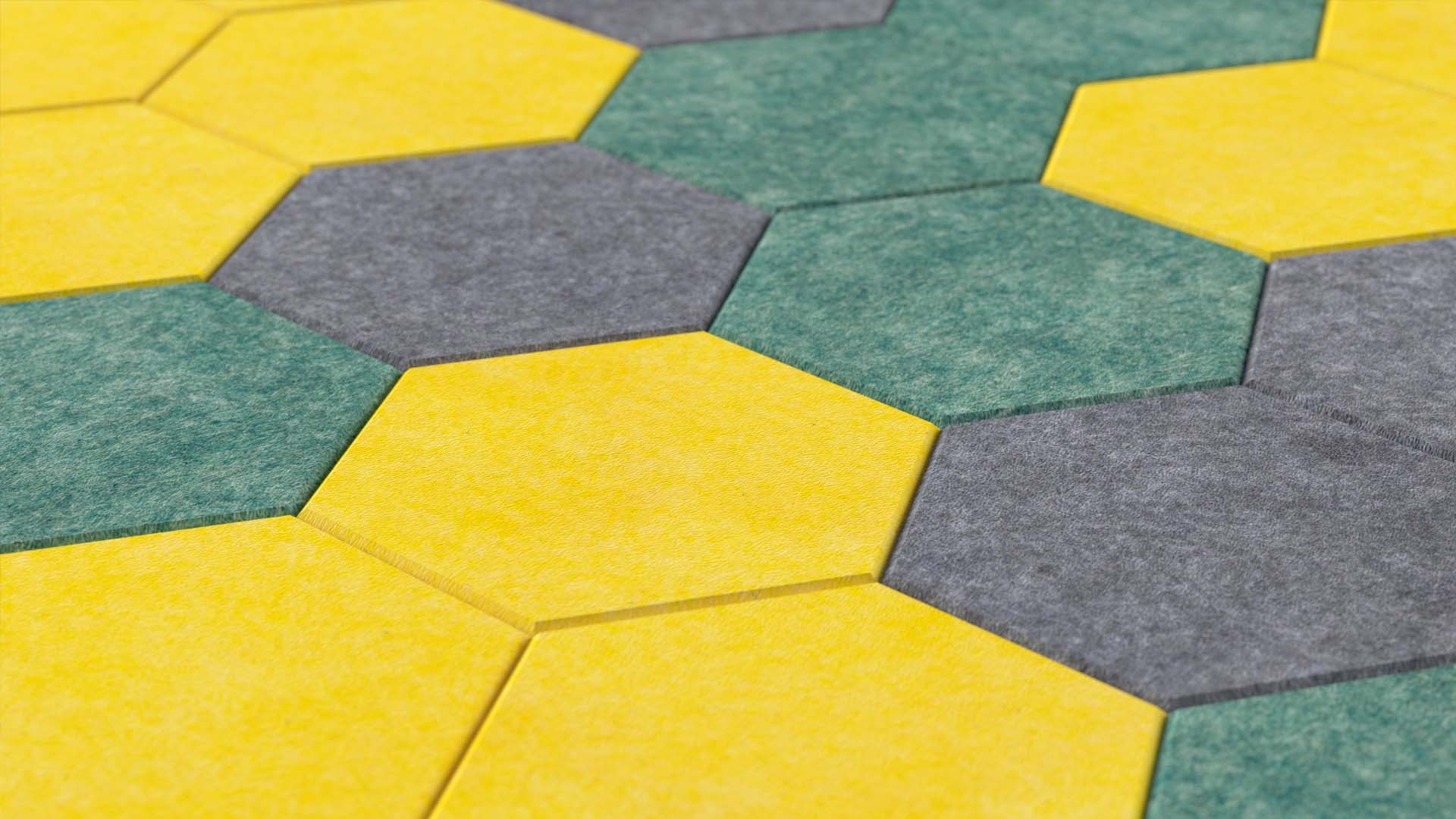 Acoustic Artwork Wall-mounted PET Tiles